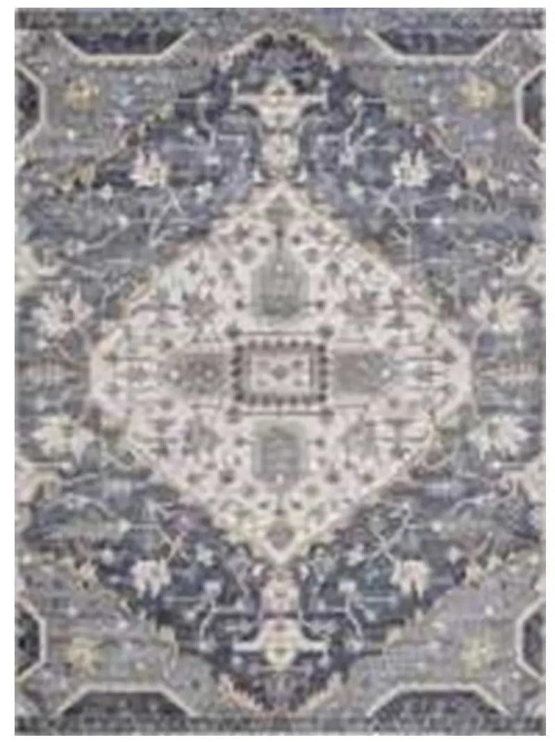 Medallion Blue 9' X 12' Area Rug OL5204 - Perfect for Living Room, Bedroom or Office Decor