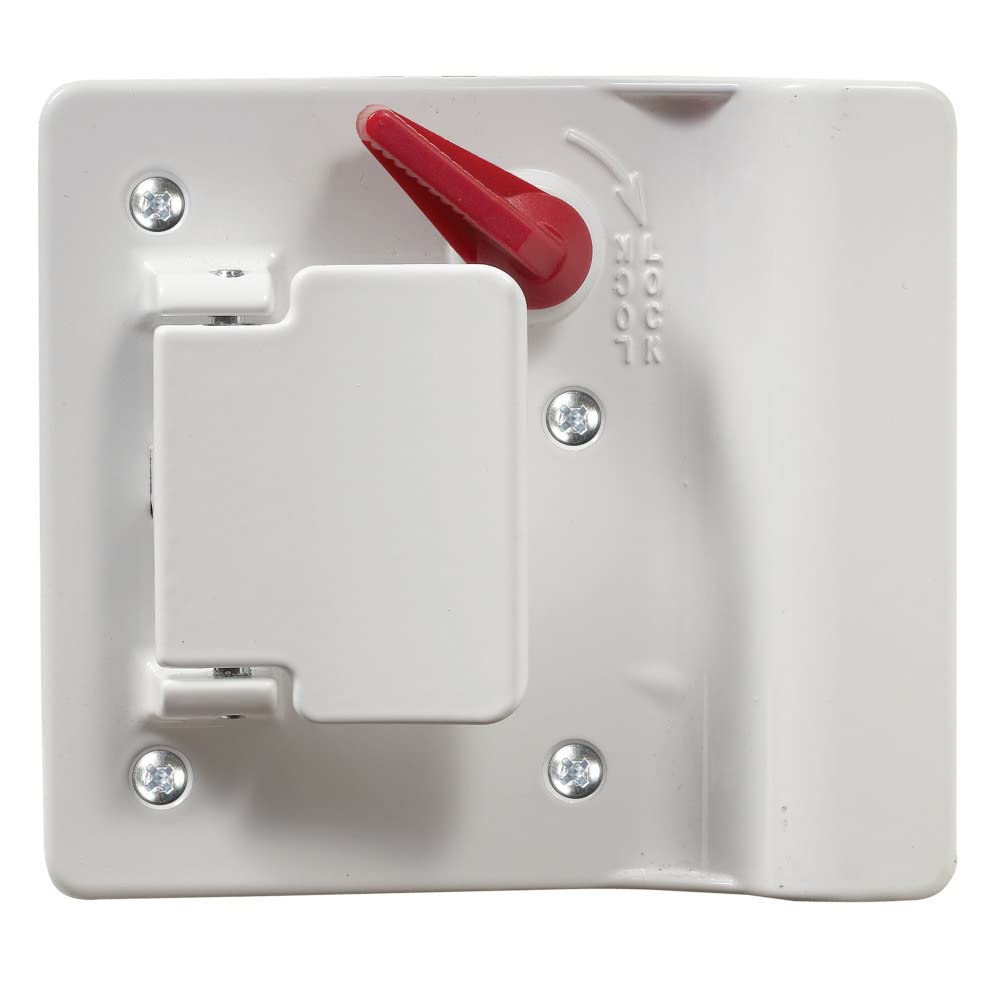 TriMark RV Designer T502 Travel Trailer Door Lock - White | Secure Camper & RV Accessories for Outdoor Adventures
