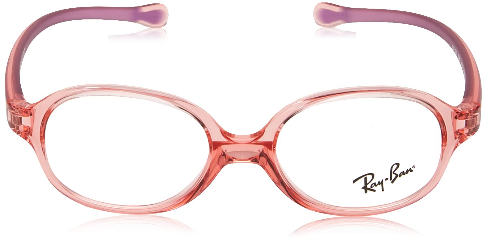 Ray-Ban Kids' Ry1587 Oval Prescription Eyeglass Frames - Lightweight & Durable for School, Sports & Everyday Wear | UV Protection & Comfortable Fit