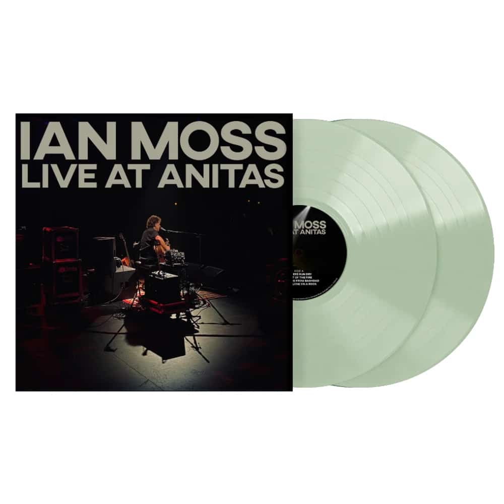 Ian Moss Live at Anitas Coke Bottle Green 2LP Vinyl Record – Limited Edition Vinyl for Music Collectors & Audiophiles, Perfect for Home Listening & Gifts