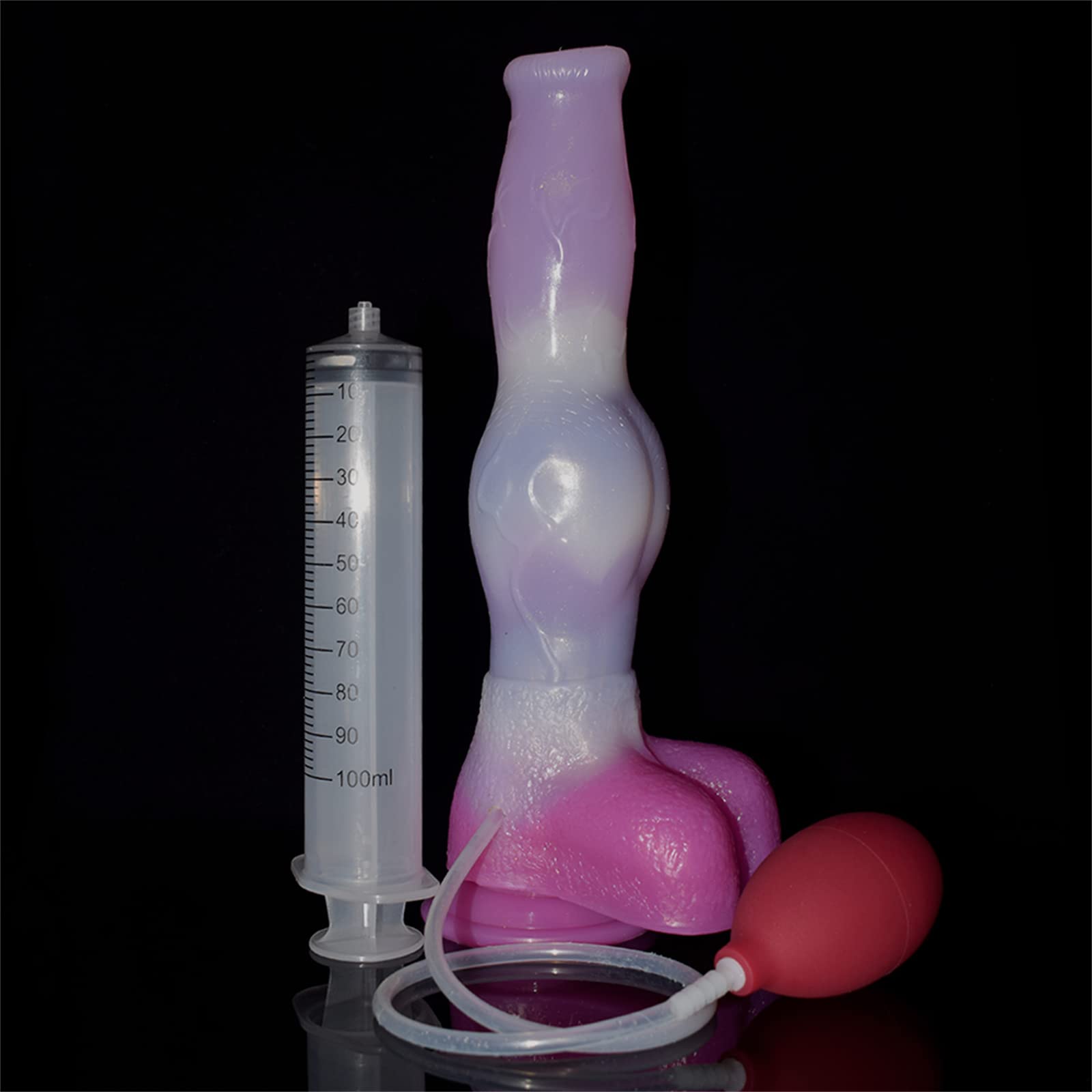 10 Inch Realistic Ejaculating Squirting Dildo with Strong Suction Cup - Lifelike Silicone Animal Dildo for Anal Play & Butt Plug Sex Toy - Perfect for Couples Play, Solo Pleasure & BDSM Fantasy