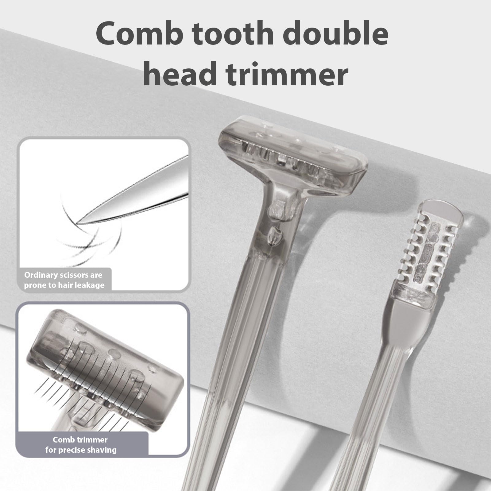 2 in 1 Double Sided Nose Hair Trimmer - Electric Rotating Nasal Hair Cutter for Men, Painless Nose Hair Remover Tool, Portable & Rechargeable for Travel, Gym, Office & Personal Grooming