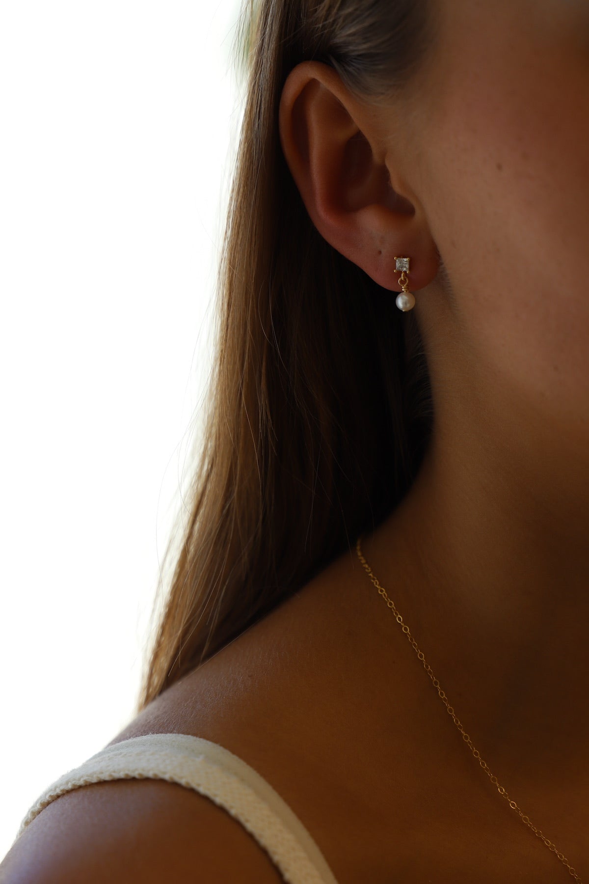 Claire Pearl Stud Earrings - Elegant & Hypoallergenic Jewelry for Women | Perfect for Weddings, Parties & Everyday Wear