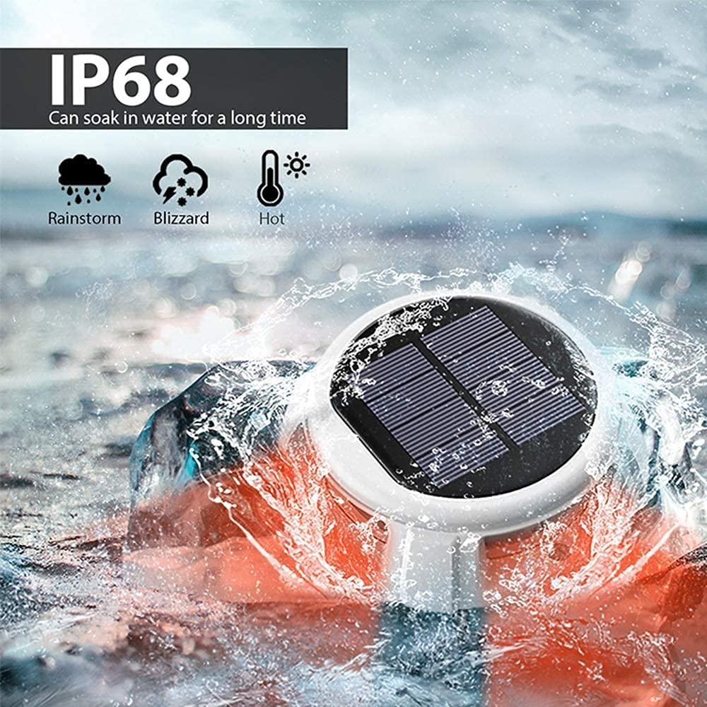 Solar Powered Outdoor LED Ground Lights - IP67 Waterproof, Durable & Energy Efficient for Gardens, Pathways, Decks & Landscaping | Perfect for Patio, Yard & Driveway Lighting