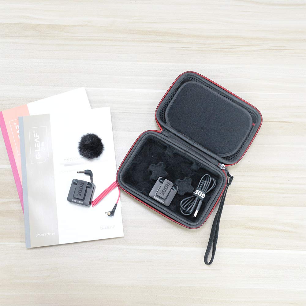 RLSOCO Protective Case for RODE Wireless GO II & RODE Wireless GO - Durable Carrying Storage Pouch for Wireless Microphone System - Perfect for Travel, Vlogging, Podcasting, and Studio Recording
