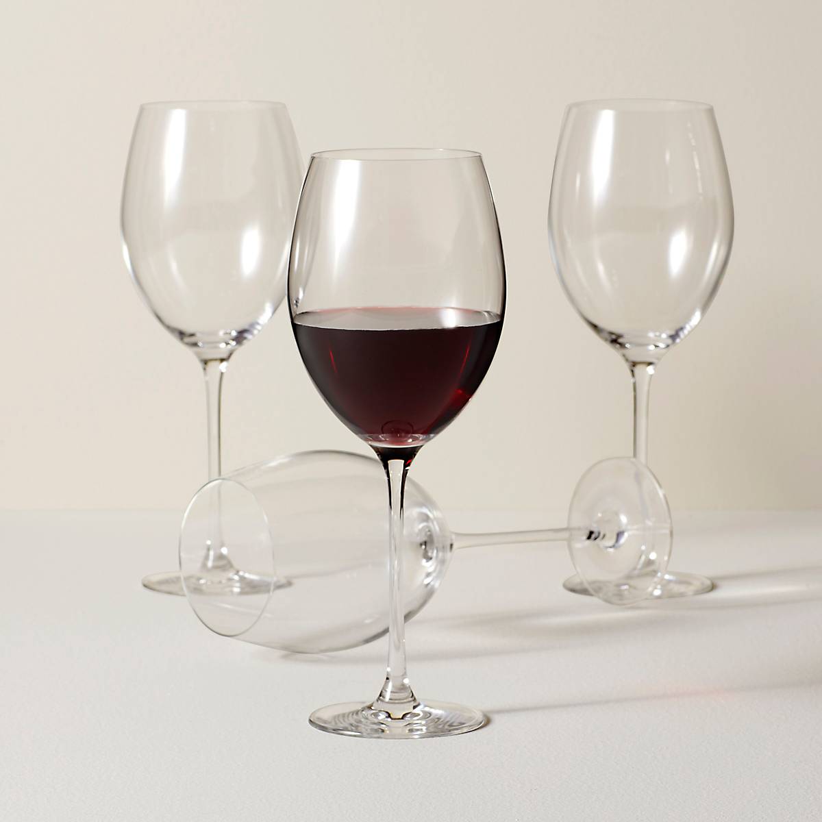 Premium Tuscany Classics Bordeaux Wine Glasses Set of 4 - Elegant Crystal Stemware for Red Wine Tasting, Dinner Parties & Home Entertaining
