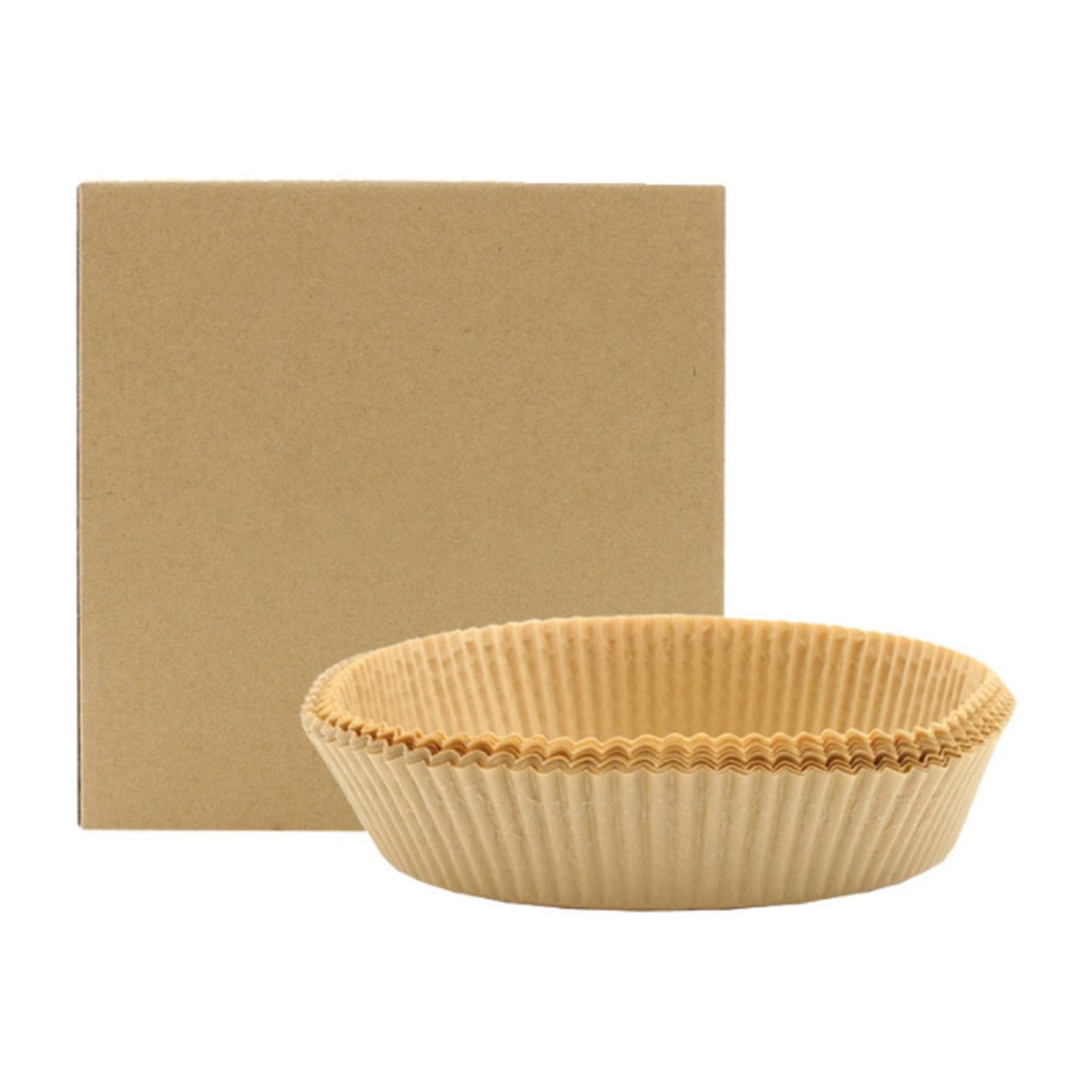 Non-Stick Greaseproof Air Fryer Parchment Paper Liners - 100pcs Disposable Baking Sheets for Cake, Roasting & Microwave - Perfect for Air Fryers, Ovens & Kitchen Cooking Accessories