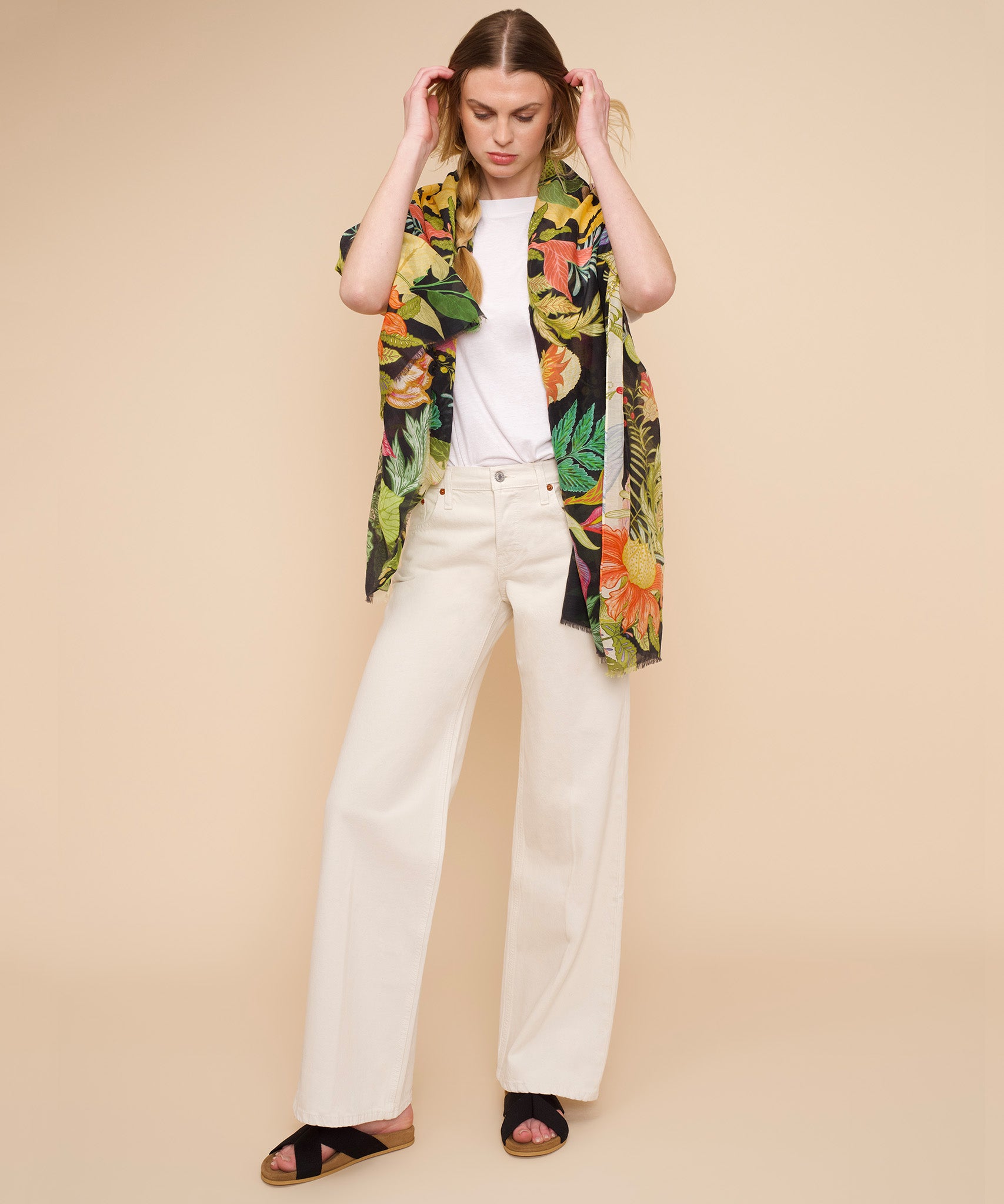 Stylish Oasis Pareo Wrap - Lightweight Beach Cover Up, Swimwear Sarong for Women - Perfect for Poolside, Vacation & Summer Outfits