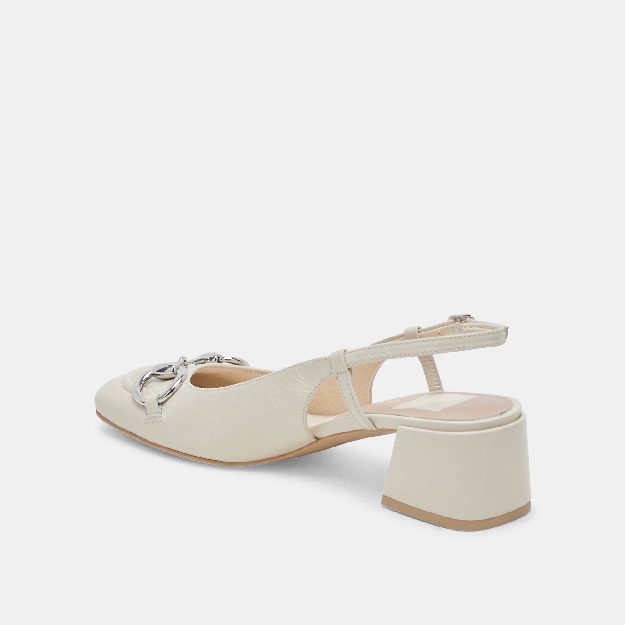 MELLI HEELS IVORY CRINKLE PATENT - Elegant Women's High Heel Pumps for Weddings, Parties & Office Wear