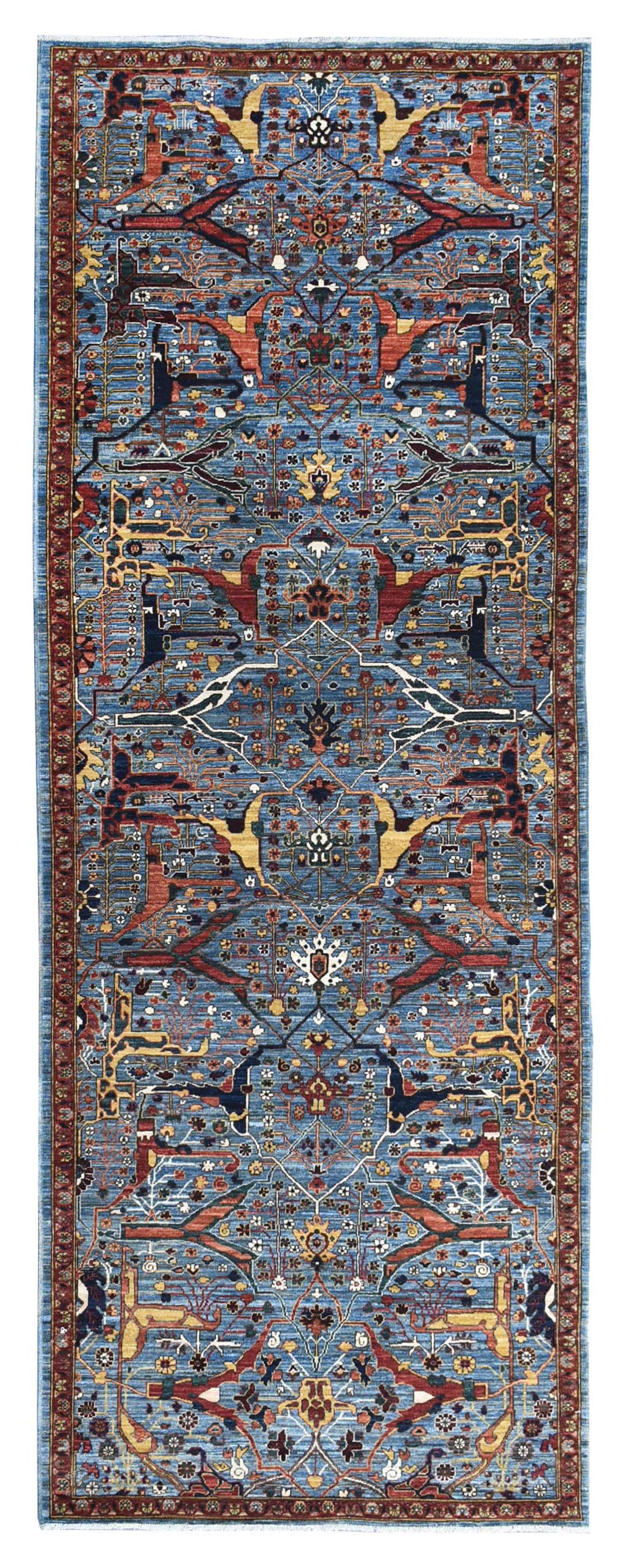 Handwoven Arabesque Tribal Rug - J72806 - Boho Chic Home Decor for Living Room, Bedroom & Office