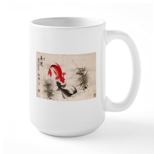 White - Koi Fish Mugs
