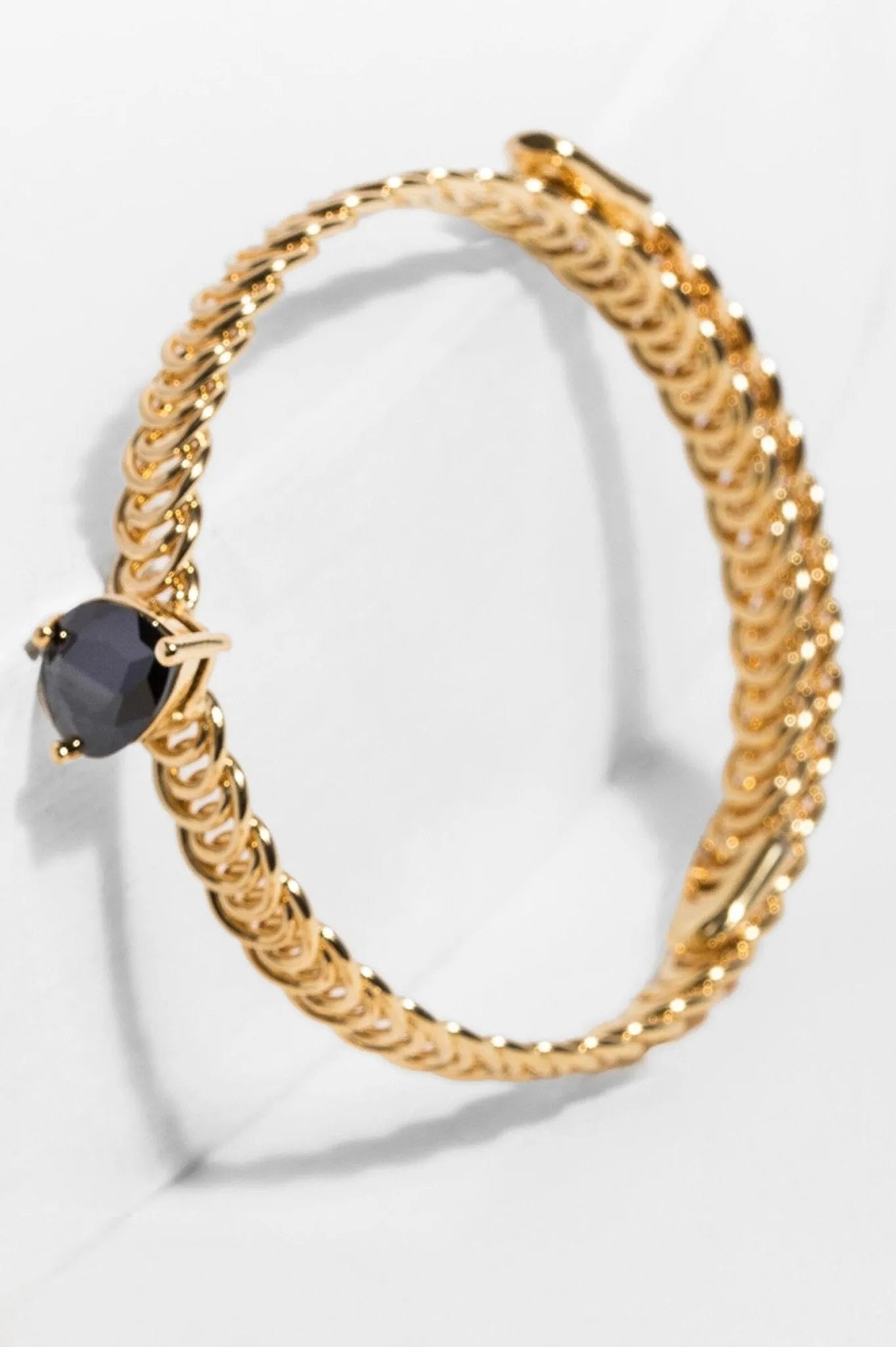 Elegant Teardrop Stone Bangle Bracelet for Women - Handmade Boho Jewelry - Perfect for Parties, Weddings & Everyday Wear