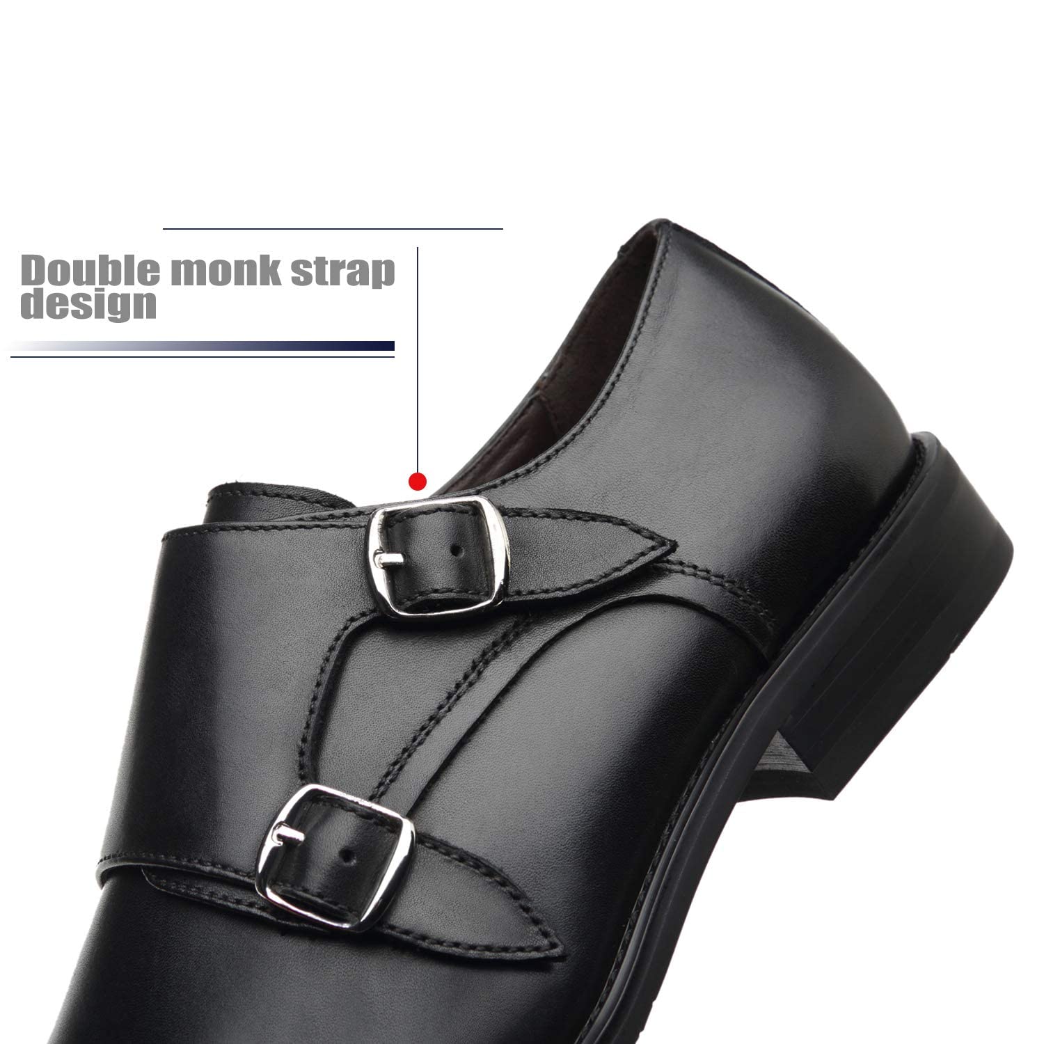 **Men's Classic Oxford Dress Shoes - Lace Up Plain Toe Formal Leather Shoes for Business, Wedding & Office Wear**