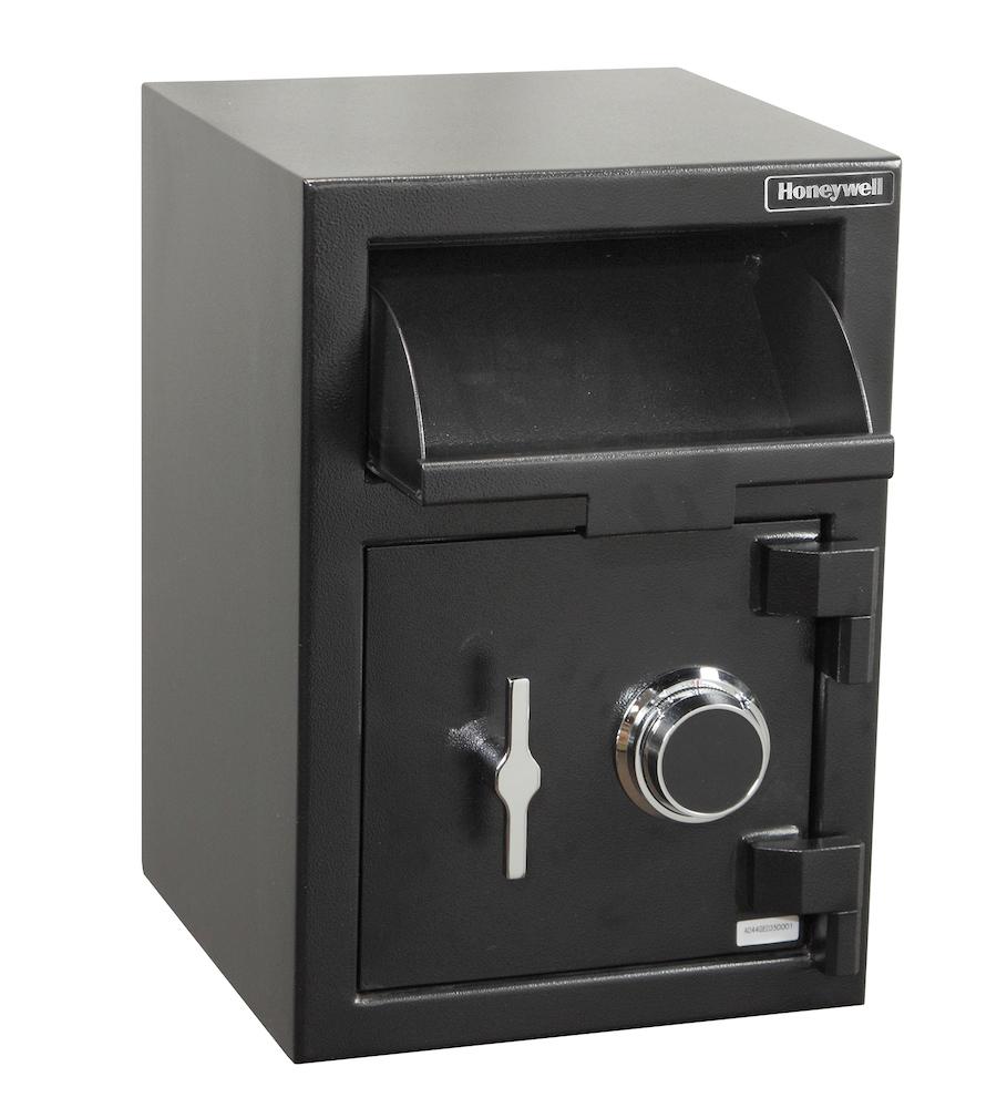 Honeywell 5910 Front Load Depository Safe with Combination Lock - Secure Cash & Valuables for Home, Office & Retail Use