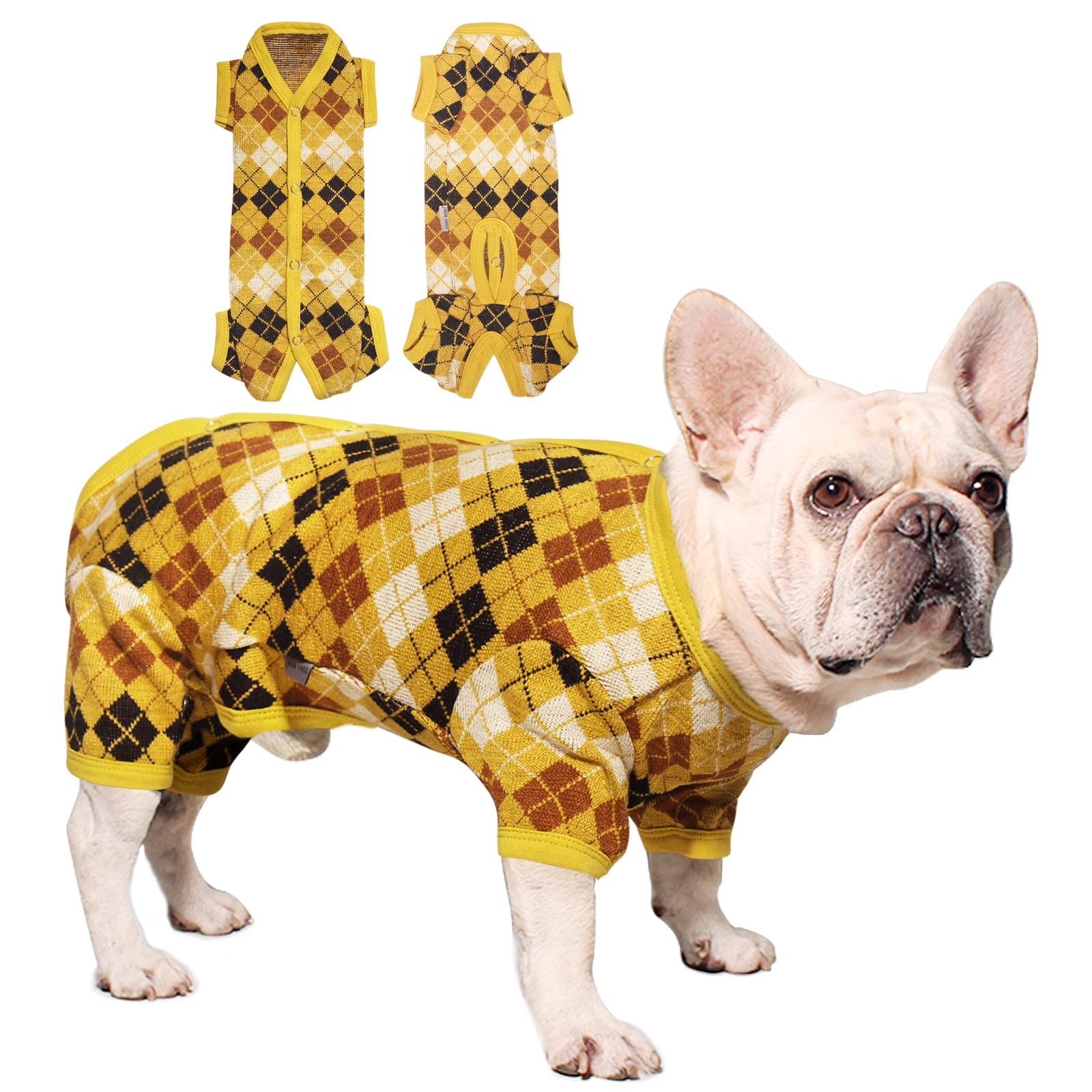 TONY HOBY Dog Sweater - Warm Knitted Dog Shirt for Small & Medium Dogs | Winter Pet Clothing for Indoor/Outdoor Use