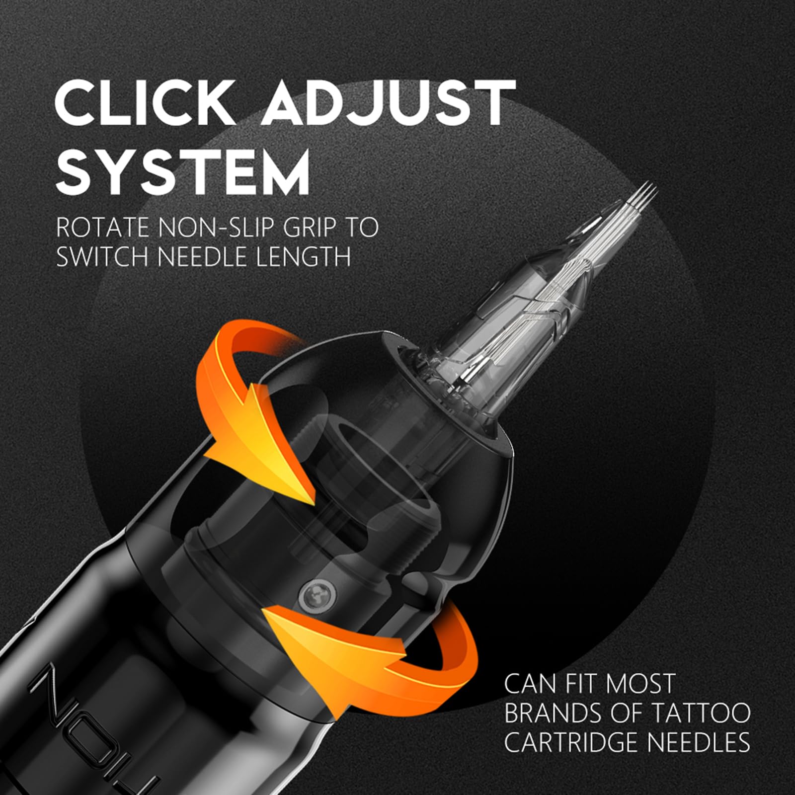 Ambition Lutin Rotary Tattoo Machine with Korall Power Supply - Wireless Tattoo Pen with Brushless Motor, RCA Cord & 2200mAh Battery | Professional Tattoo Equipment for Artists | Perfect for Lining, Shading & Detailed Tattoo Work