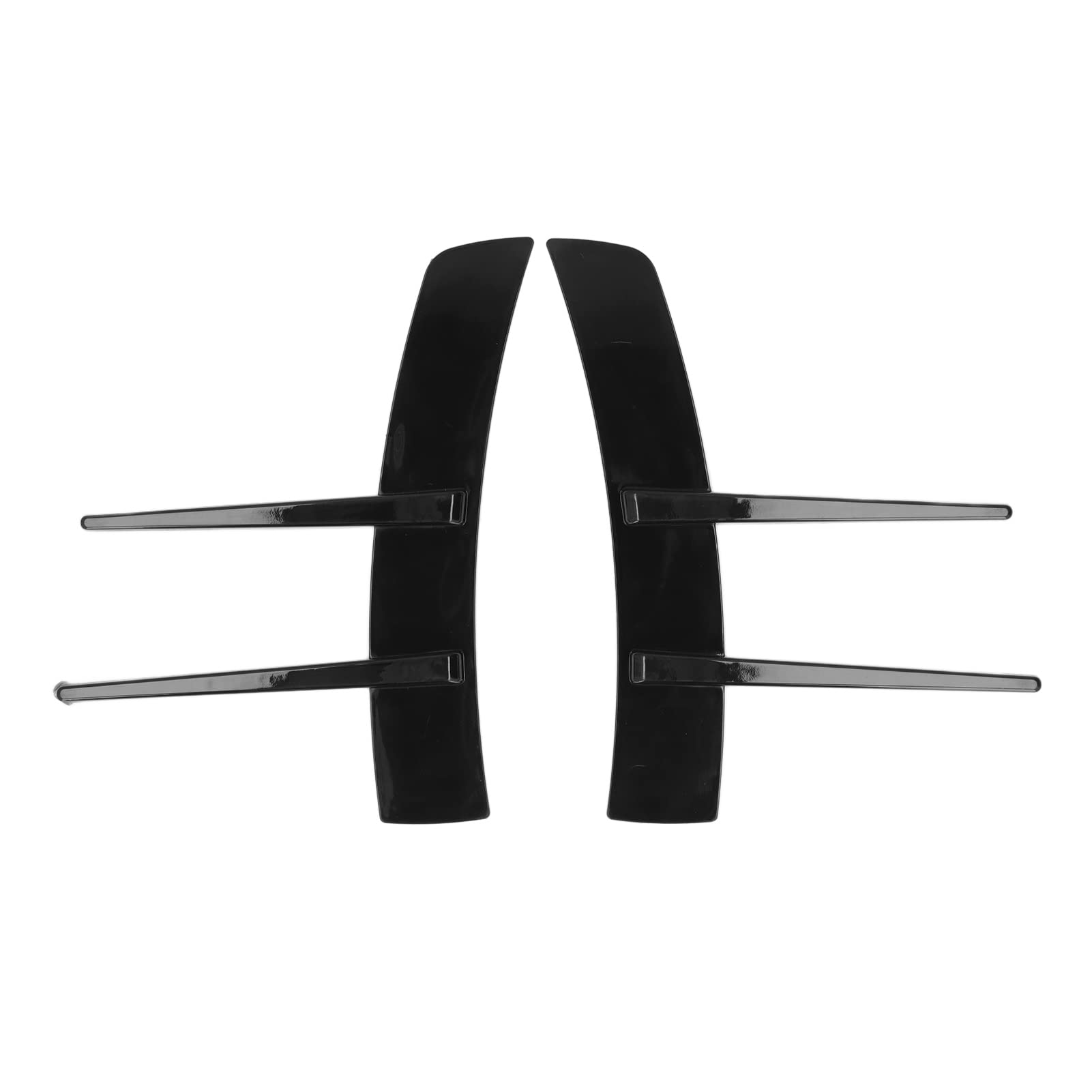AQXreight 2-Piece Gloss Black ABS Front Bumper Side Spoiler Canard - Universal Fit for Cars | Enhance Aerodynamics & Sporty Look for Sedans, Coupes, and Hatchbacks