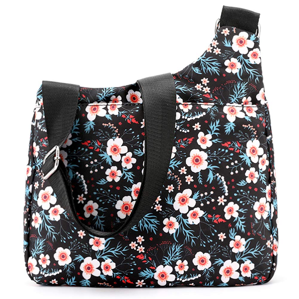STUOYE Women's Nylon Crossbody Bag with Multiple Pockets - Lightweight Travel Shoulder Purse for Daily Use, Shopping & Outdoor Activities