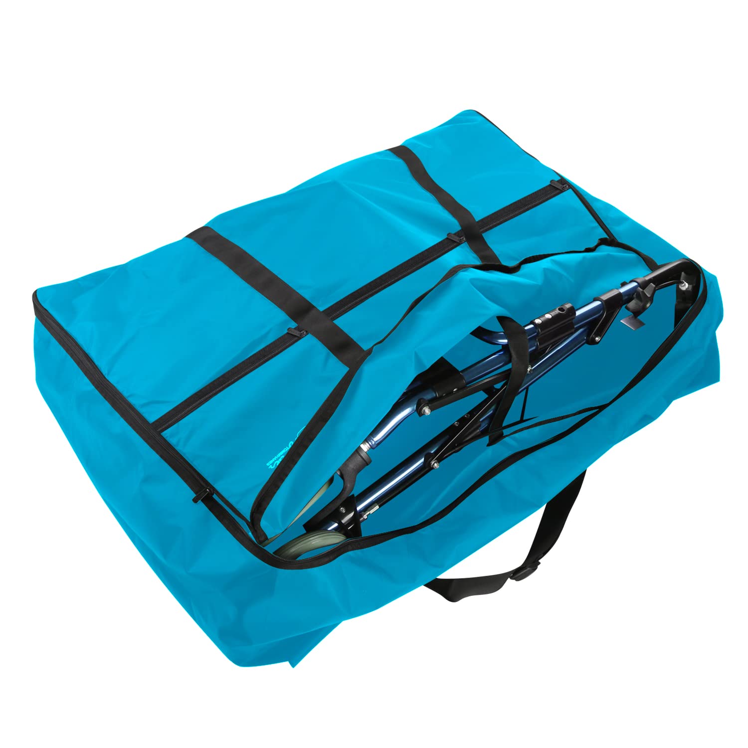 Portable Massage Bed Travel Storage Bag - Compact & Lightweight for Folding Walkers, Wheelchairs, Bikes - Waterproof & Durable (Sky Blue) | Perfect for Travel, Home Storage & Mobile Therapists