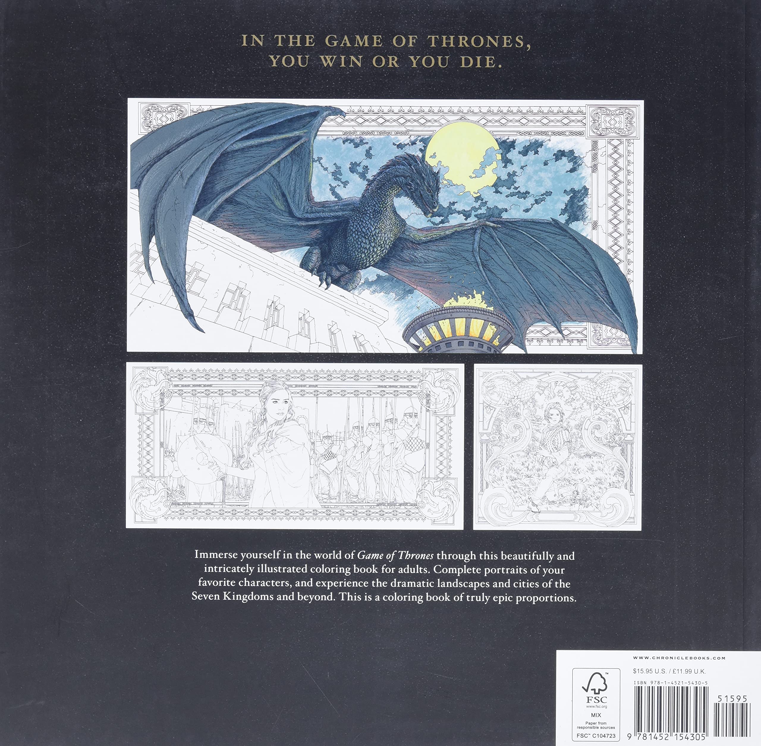 Game of Thrones Coloring Book - Official HBO Merchandise | GOT Gifts for Adults & Fans | Stress Relief & Creative Activity | Perfect for Parties, Collectors & Relaxation