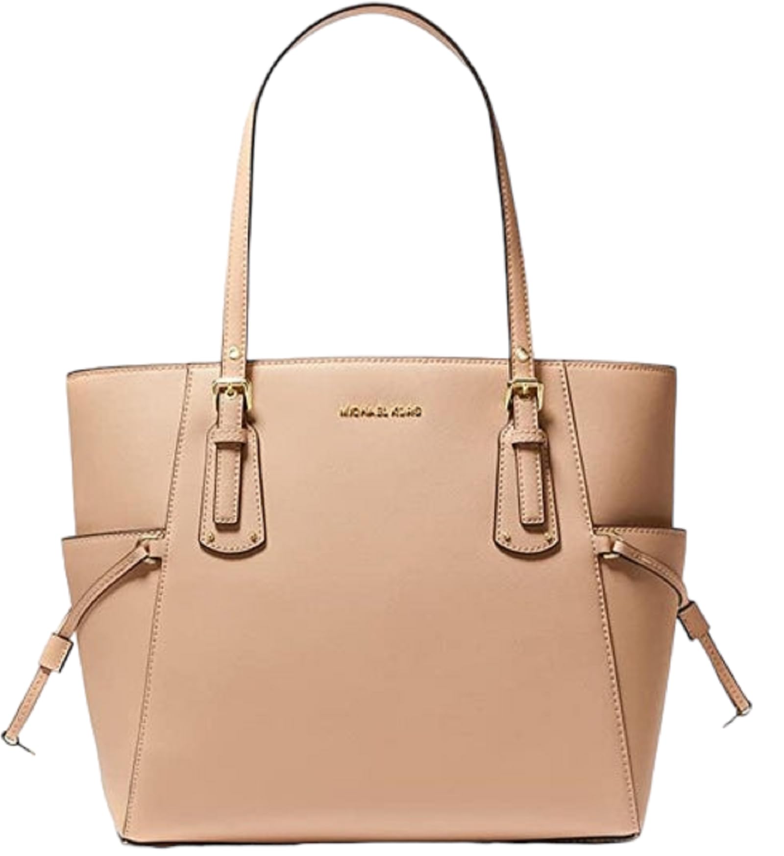 Michael Kors Voyager East West Tote Bag in Oyster - Stylish Leather Handbag for Women, Perfect for Work, Travel & Everyday Use
