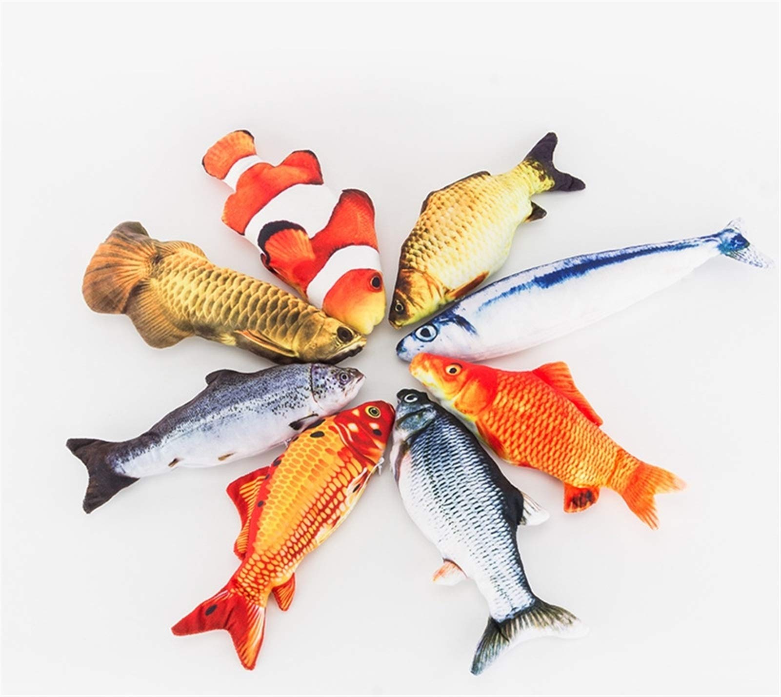 Bounce Fish Electric Cat Toy - Interactive USB Charging Plush with Catnip, Funny Pet Toy for Indoor Cats (Red Arrow, 30cm) - Perfect for Playtime & Stimulation