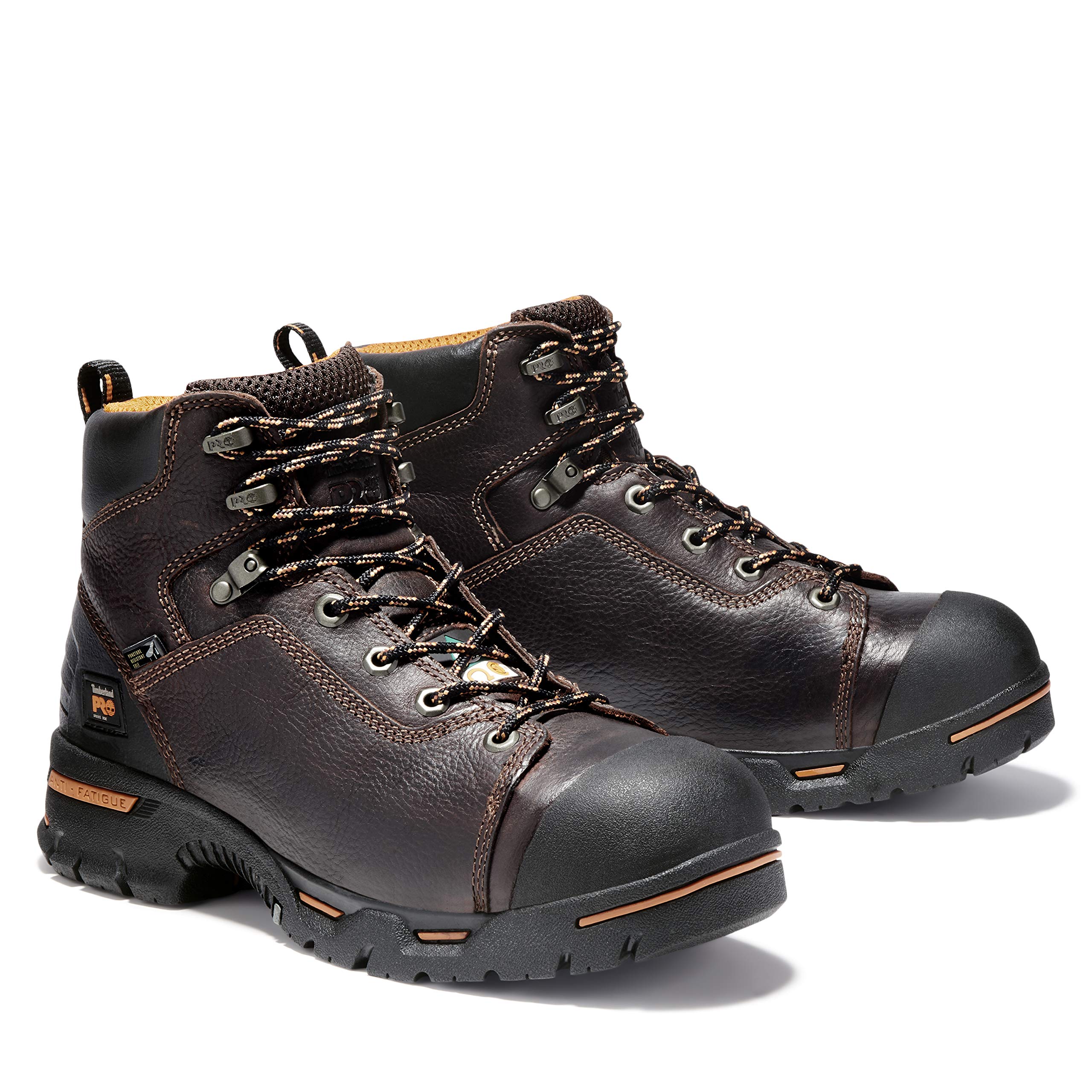 Timberland PRO Men's Endurance 6-Inch Steel Toe Work Boots - CSA Certified, Puncture Resistant, Industrial Safety Shoes for Construction & Heavy Duty Work