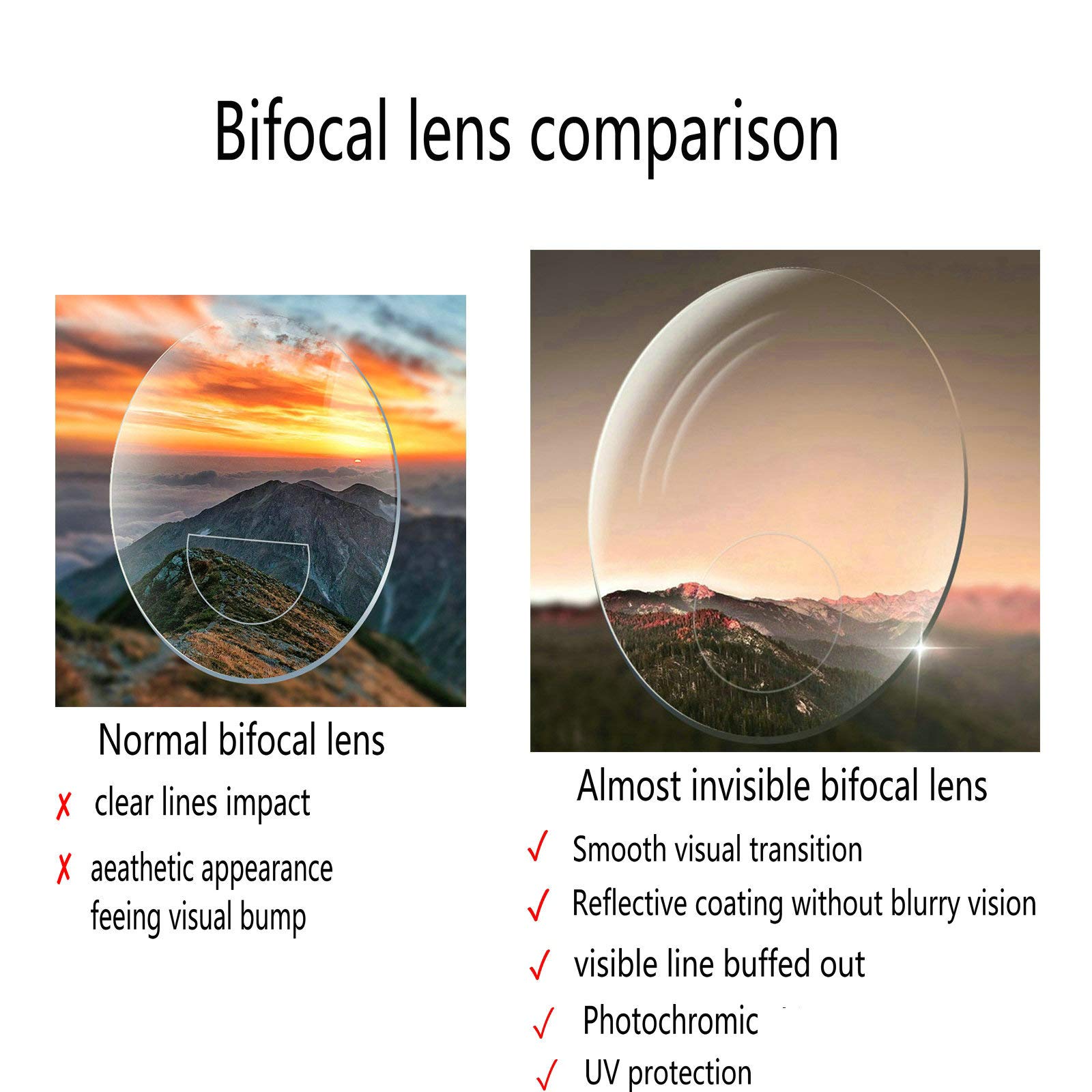 Bifocal Reading Glasses with Photochromic Transition Lenses - Dark Grey Anti-Glare Sunglasses for Computer Use & Outdoor Reading (Oval Frame) | Perfect for Office Work, Driving, and Sun Protection