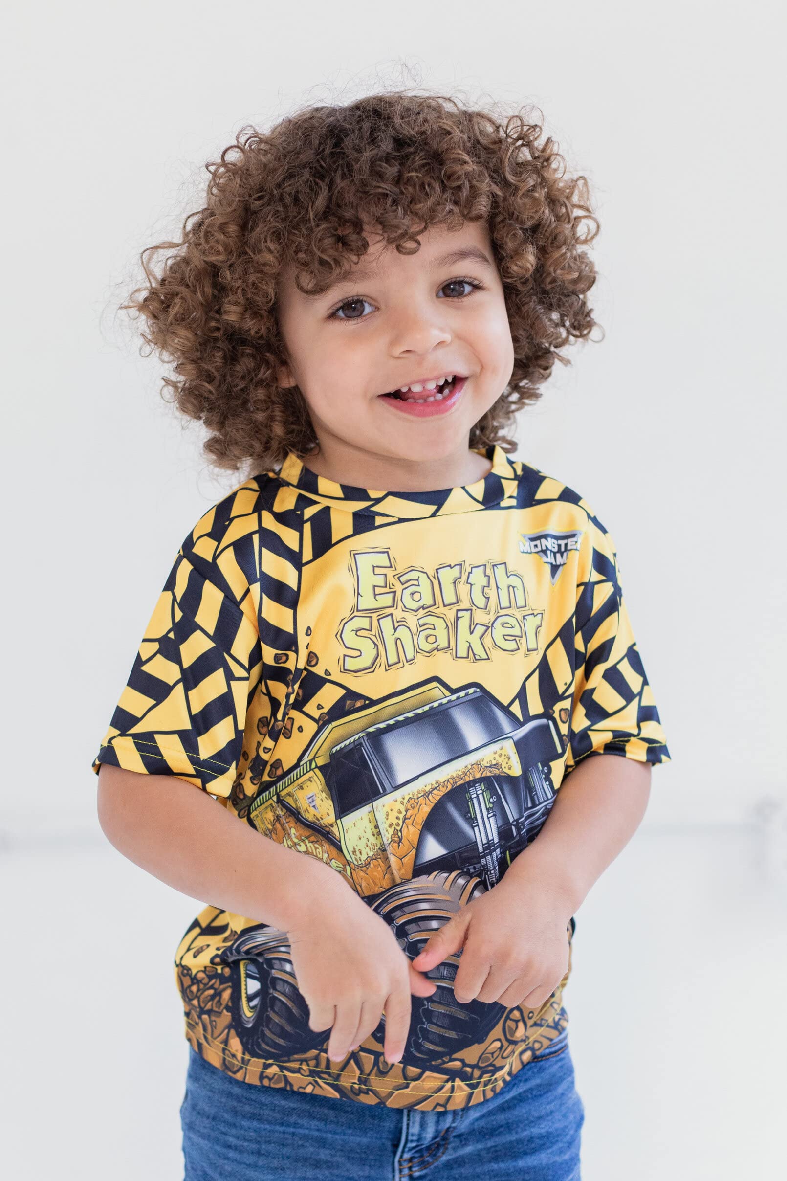 Monster Jam 3 Pack Boys T-Shirts - Grave Digger, El Toro Loco & Megalodon Designs for Toddler to Big Kid (2T-12) - Soft Cotton Playwear for School, Parties & Monster Truck Shows