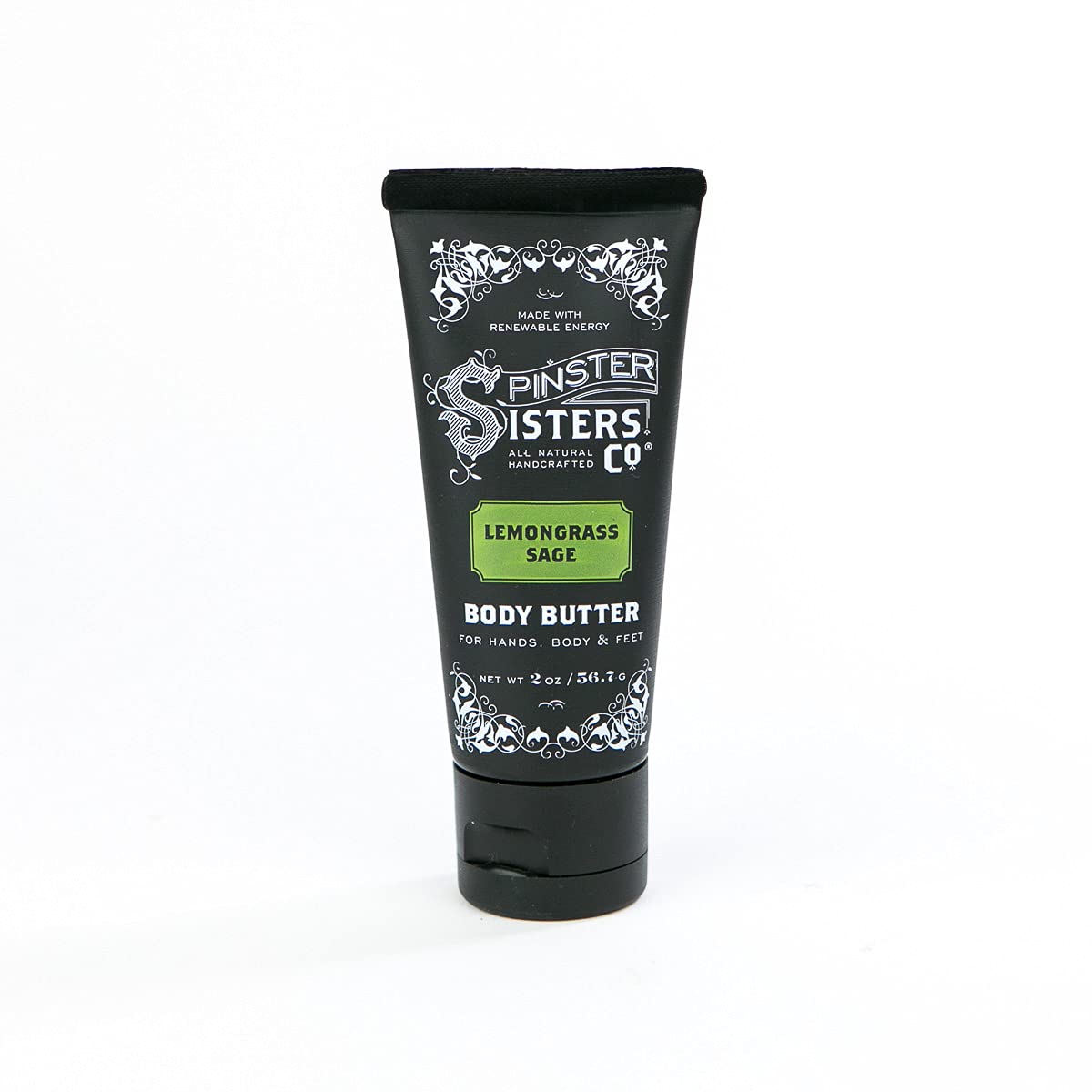 Organic Lemongrass Sage Body Butter - 2 oz | All-Natural Moisturizer for Dry Skin | Perfect for Spa Days & Relaxation at Home
