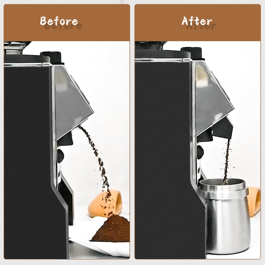 Premium Coffee Grinder Spout Funnel - 2 Pack Accessories for Eureka Mignon Espresso Grinder | Perfect for Barista & Home Brewing Coffee Stations