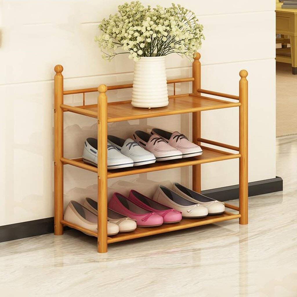 JF-XUAN 3-Tier Wooden Shoe Rack - 80x24x50cm Space-Saving Entryway Storage Cabinet, Easy Assembly Dustproof Shoe Organizer for Home & Office - Perfect for Small Spaces, Hallways & Closets