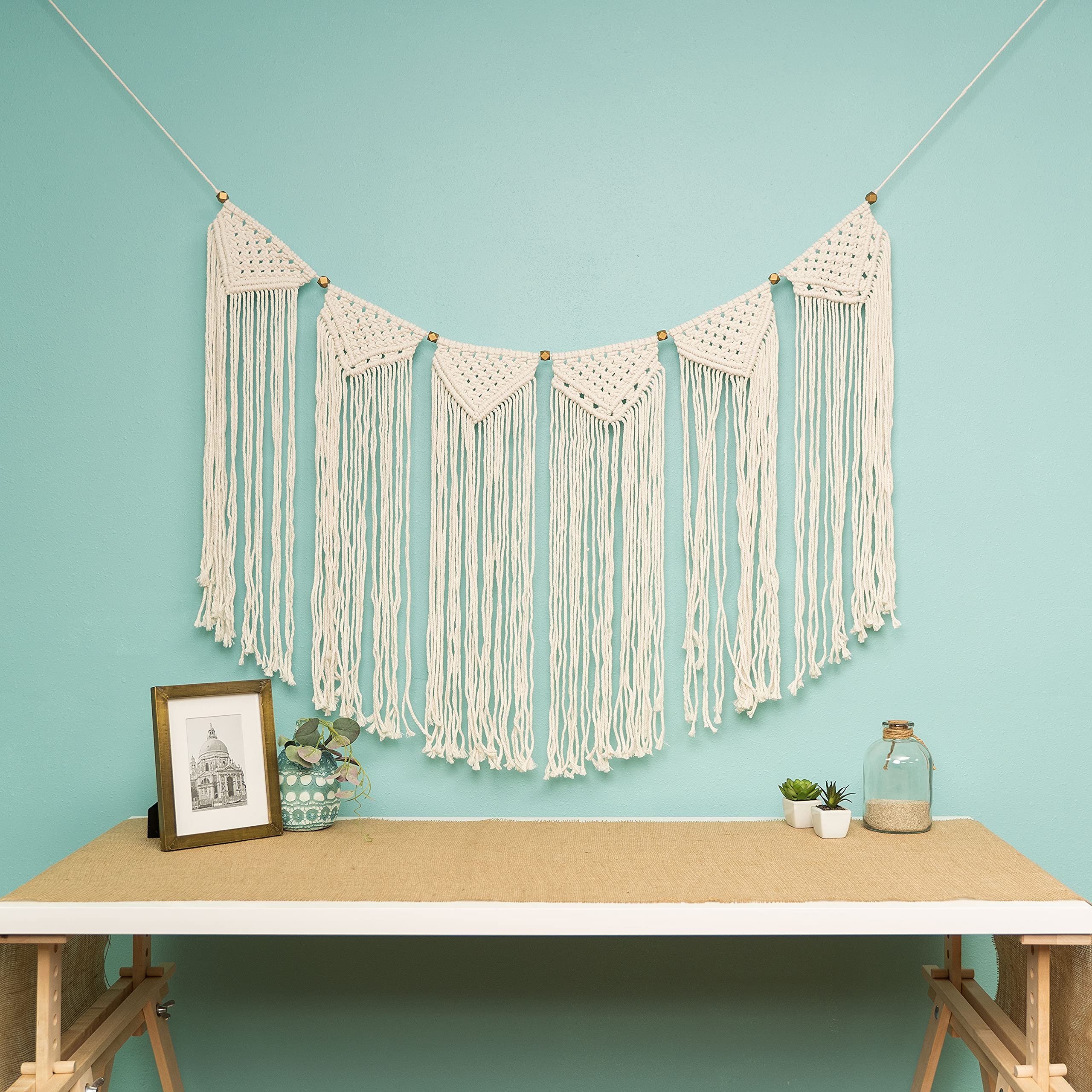 Handmade Macrame Wall Hanging Decor - Boho Farmhouse Style 28