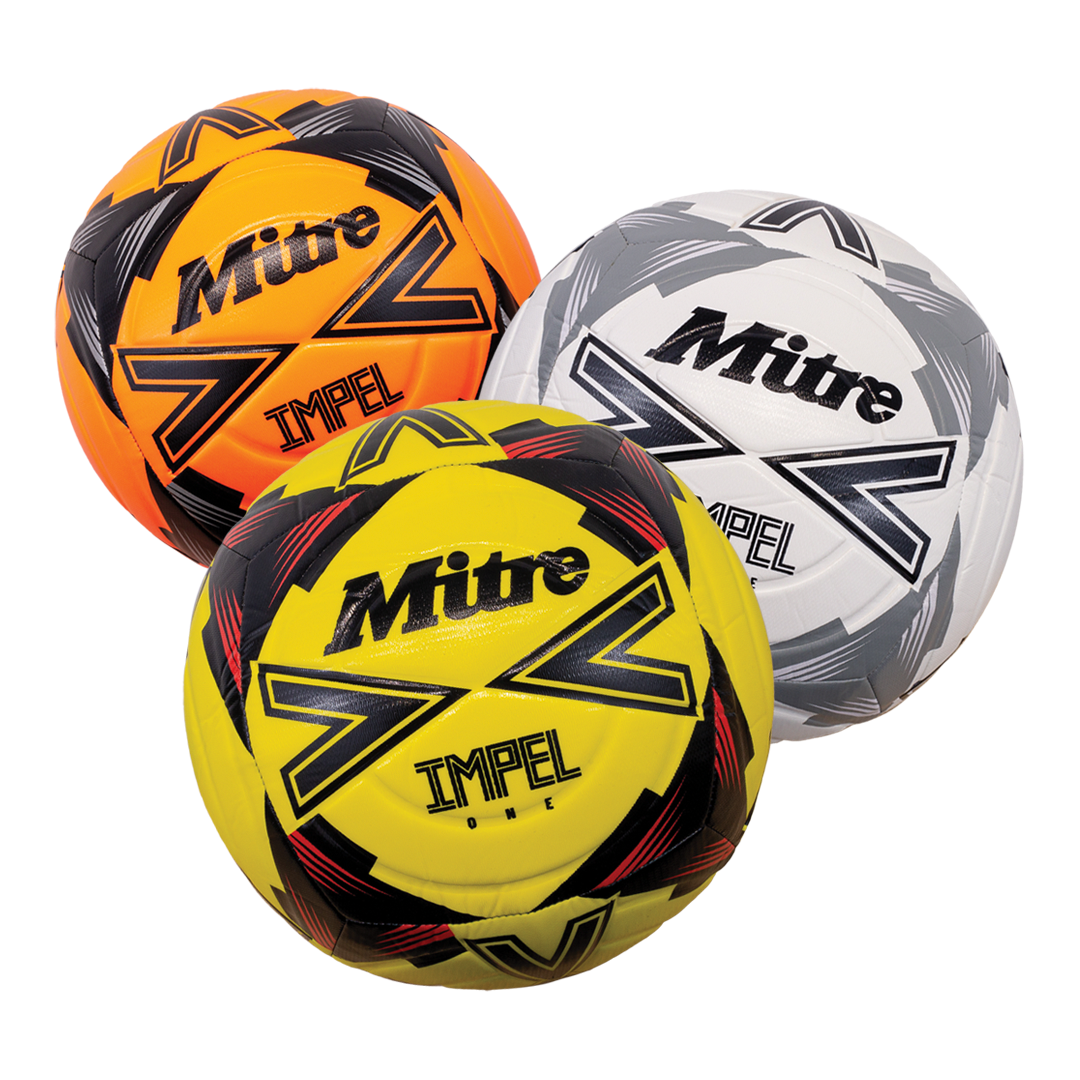 Mitre Impel One Soccer Ball - Official Size 5 Match Ball for Training & Games - Perfect for Youth, Adult, and Professional Players - Indoor & Outdoor Use