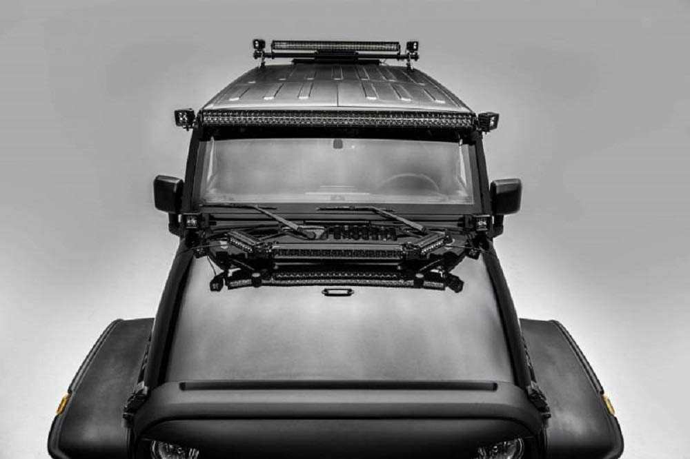 2007-2018 Jeep Wrangler JK JKU 50/52 Inch Straight LED Light Bar - Z374811 | Off-Road Lighting for Trail, Rock Crawling & Night Driving