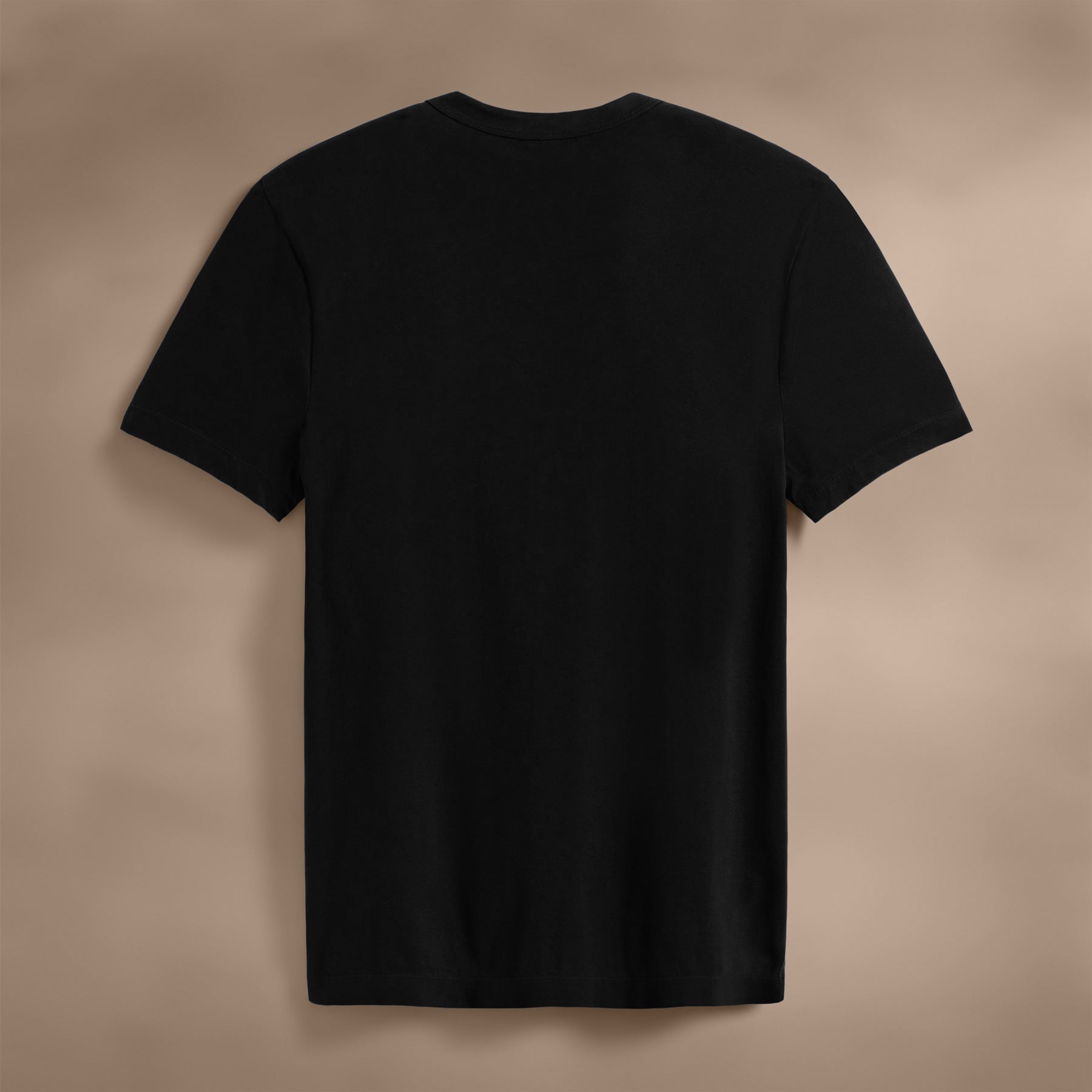 Heavy Luxe Jersey Crew Neck T-Shirt for Men - Soft Cotton Black Tee - Casual Wear & Layering Essential