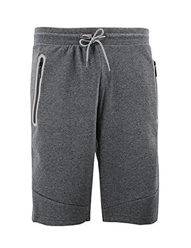 Luxe Theory Men's Athletic Shorts with Drawstring & Zipped Pockets - Soft Jersey Gym Workout Shorts for Running, Training & Casual Wear