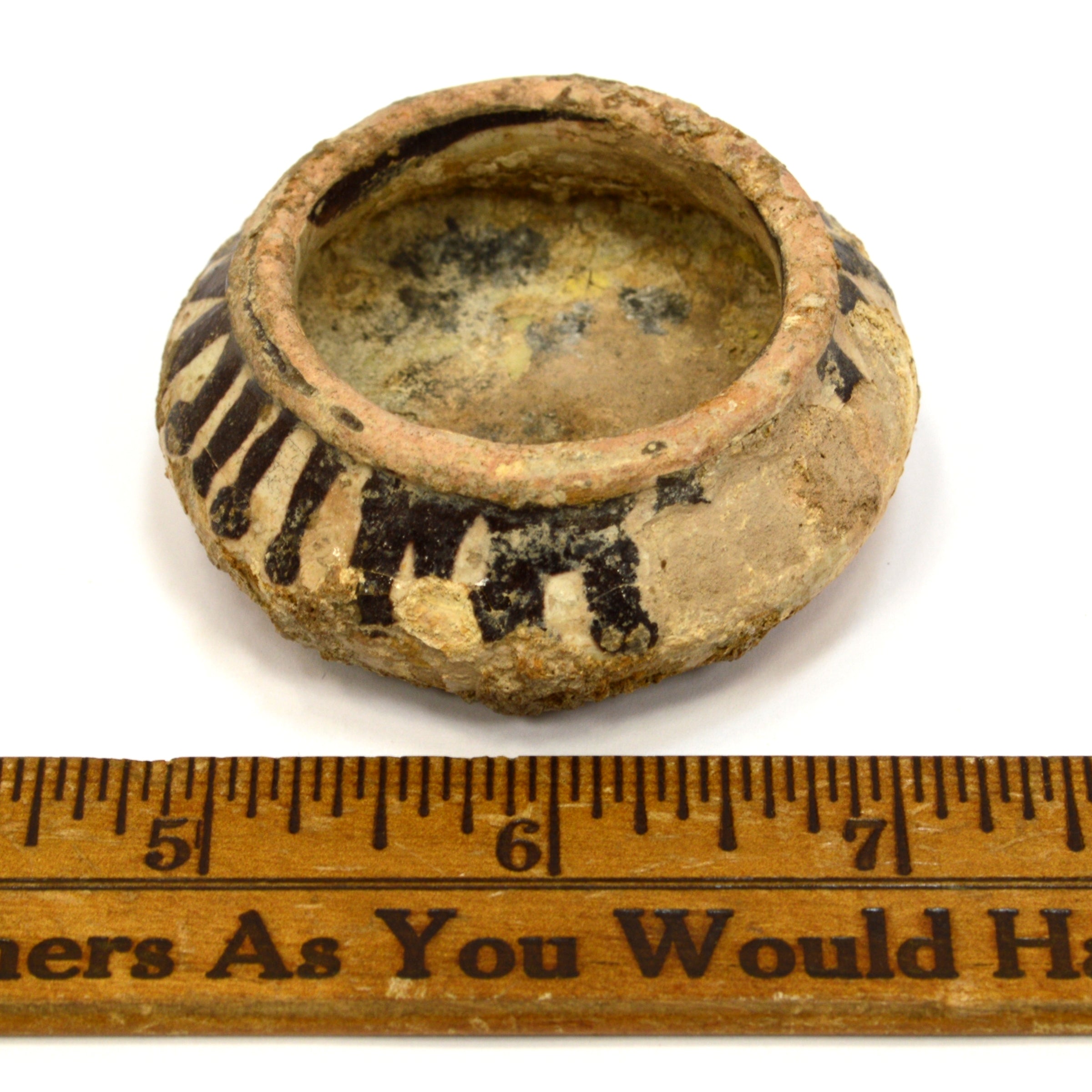 Ancient Pre-Columbian Pottery Bowl - Small Chankay Peru Vessel - Authentic Ceramic Artifact for Home Decor & Collection Display