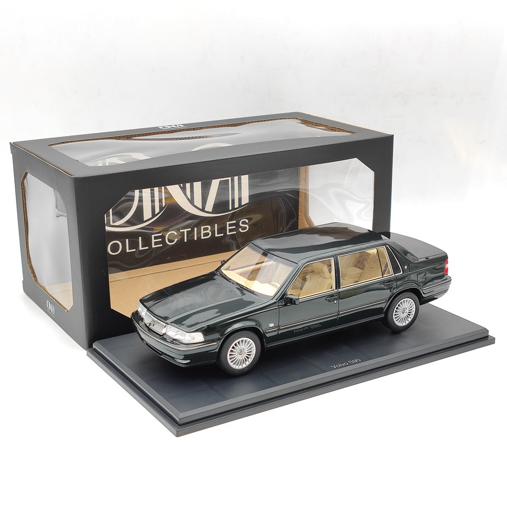 1/18 Scale Volvo S90 Royal Level 3 1998 Green Resin Model Car - DNA Collectibles DNA000090 - Perfect for Collectors, Display, and Gift Giving