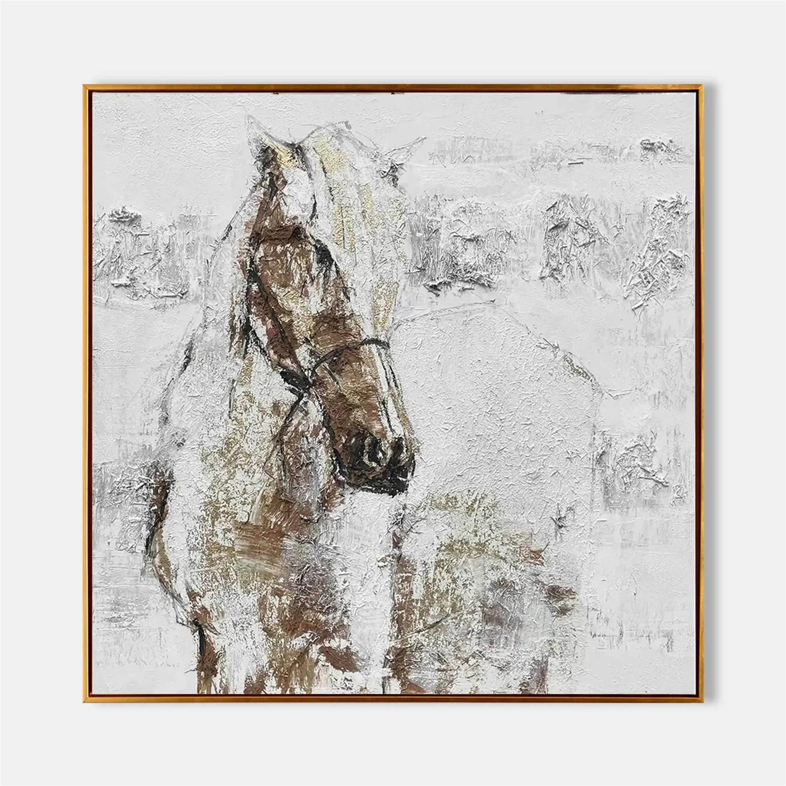 Animal Art Painting #AP049 - Handmade Canvas Wall Decor for Living Room, Bedroom & Office