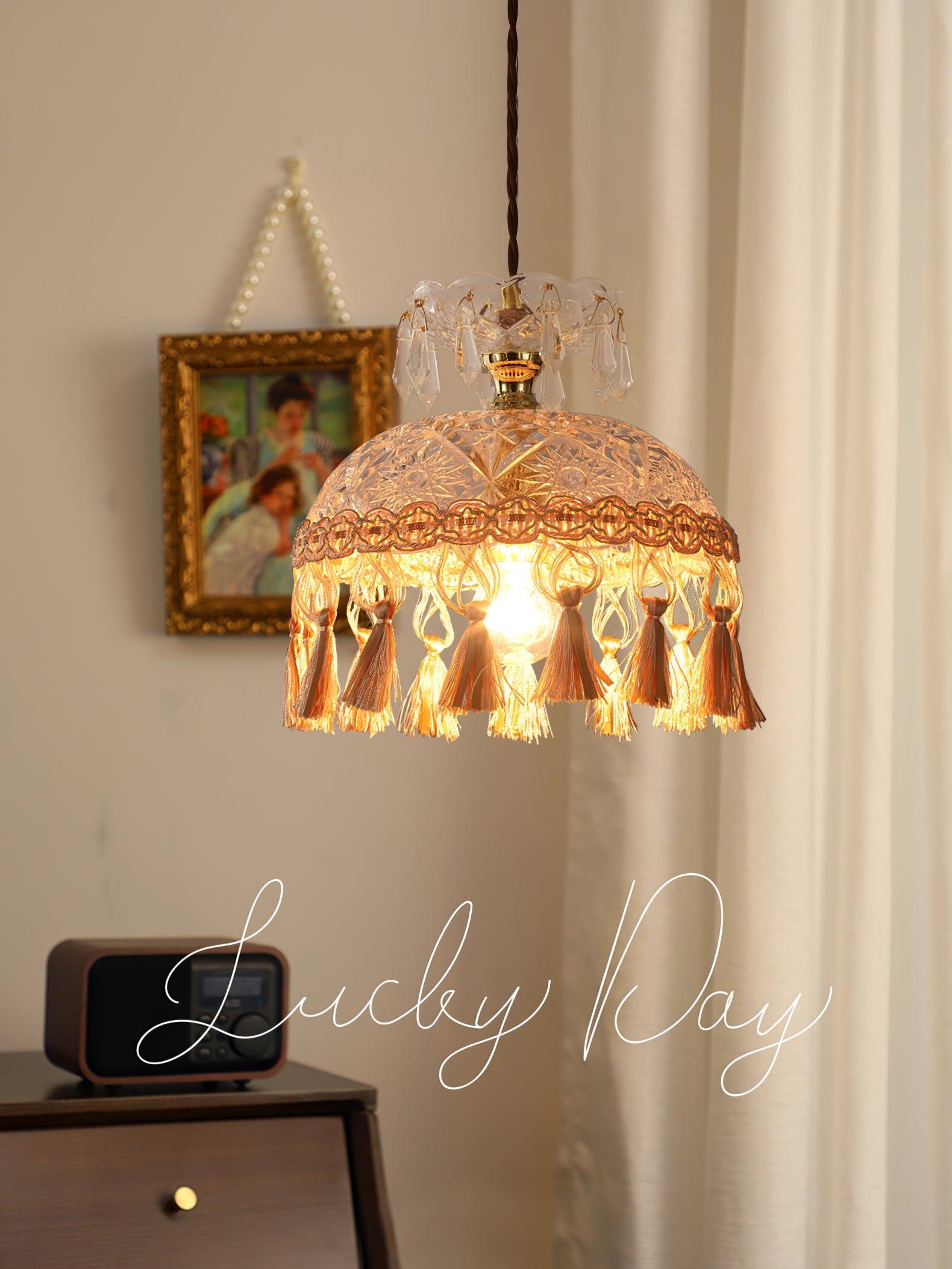 Modern Bowl Tassel Pendant Light - Elegant Hanging Chandelier for Dining Room, Kitchen Island, Bedroom & Living Room Decor