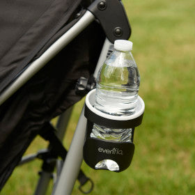 Evenflo Universal Car Seat Cup Holder - Compatible with Most Strollers & High Chairs - Spill-Proof Design for On-the-Go Parents - Perfect for Coffee, Juice & Baby Bottles