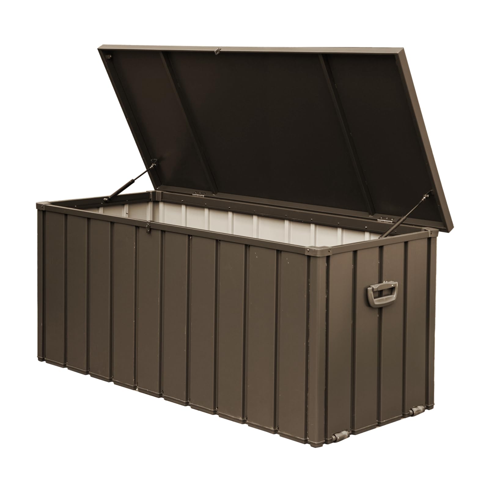 120 Gallon Outdoor Deck Box - Waterproof Patio Storage Bench for Cushions, Garden Tools & Pool Accessories | Durable Dark Brown Deck Storage for Backyard, Patio & Poolside Organization