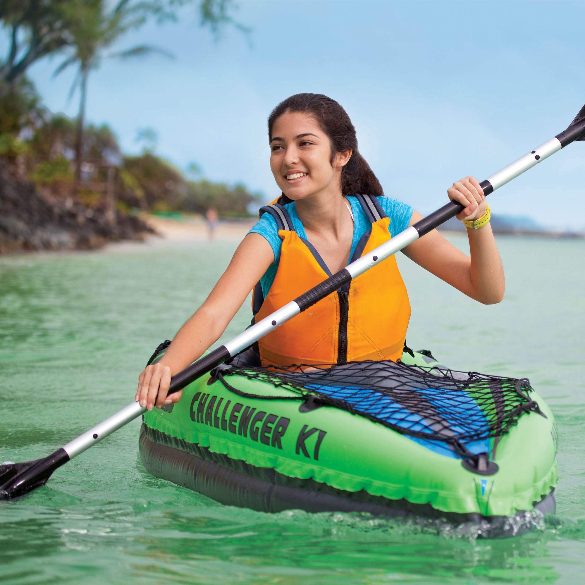 Intex Challenger K1 1-Person Inflatable Kayak with 86