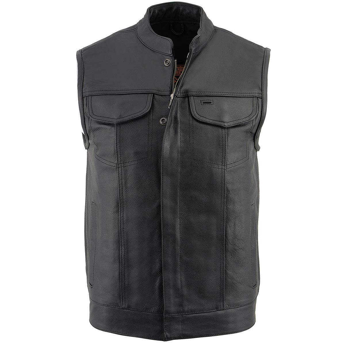 Premium Milwaukee Leather Men's Motorcycle Vest - Club Style Biker Jacket for Riders | Genuine Leather | Size Medium | Perfect for Cruising, Bike Rallies & Outdoor Adventures