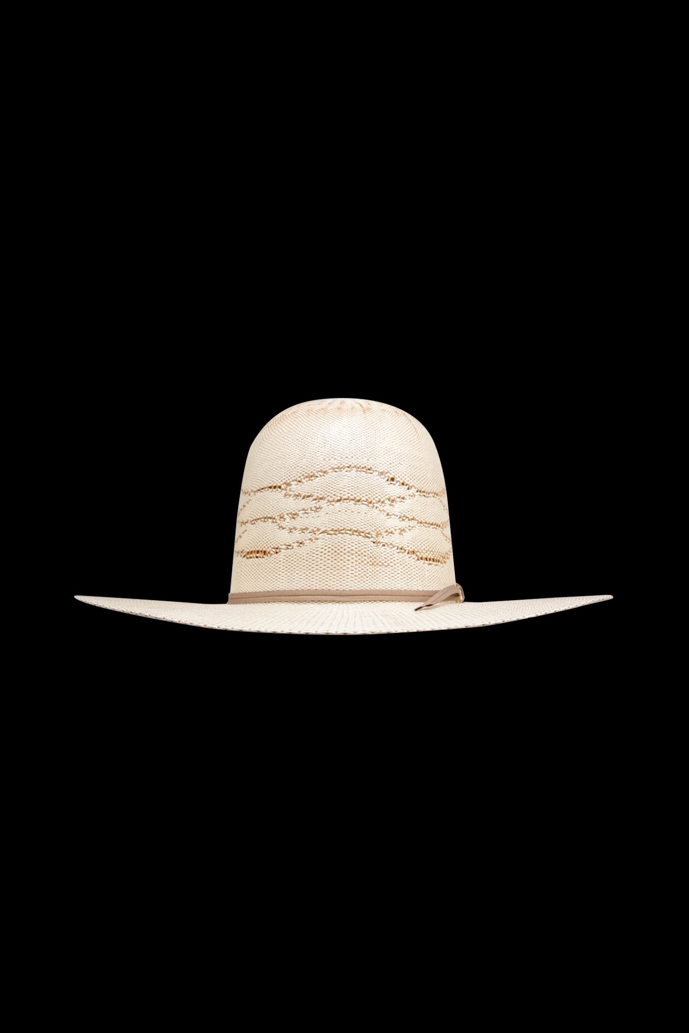 Rock'em 10X Carson Open Crown Straw Hat for Men - Western Cowboy Hat with Brim - Perfect for Outdoor, Rodeo, and Summer Fashion