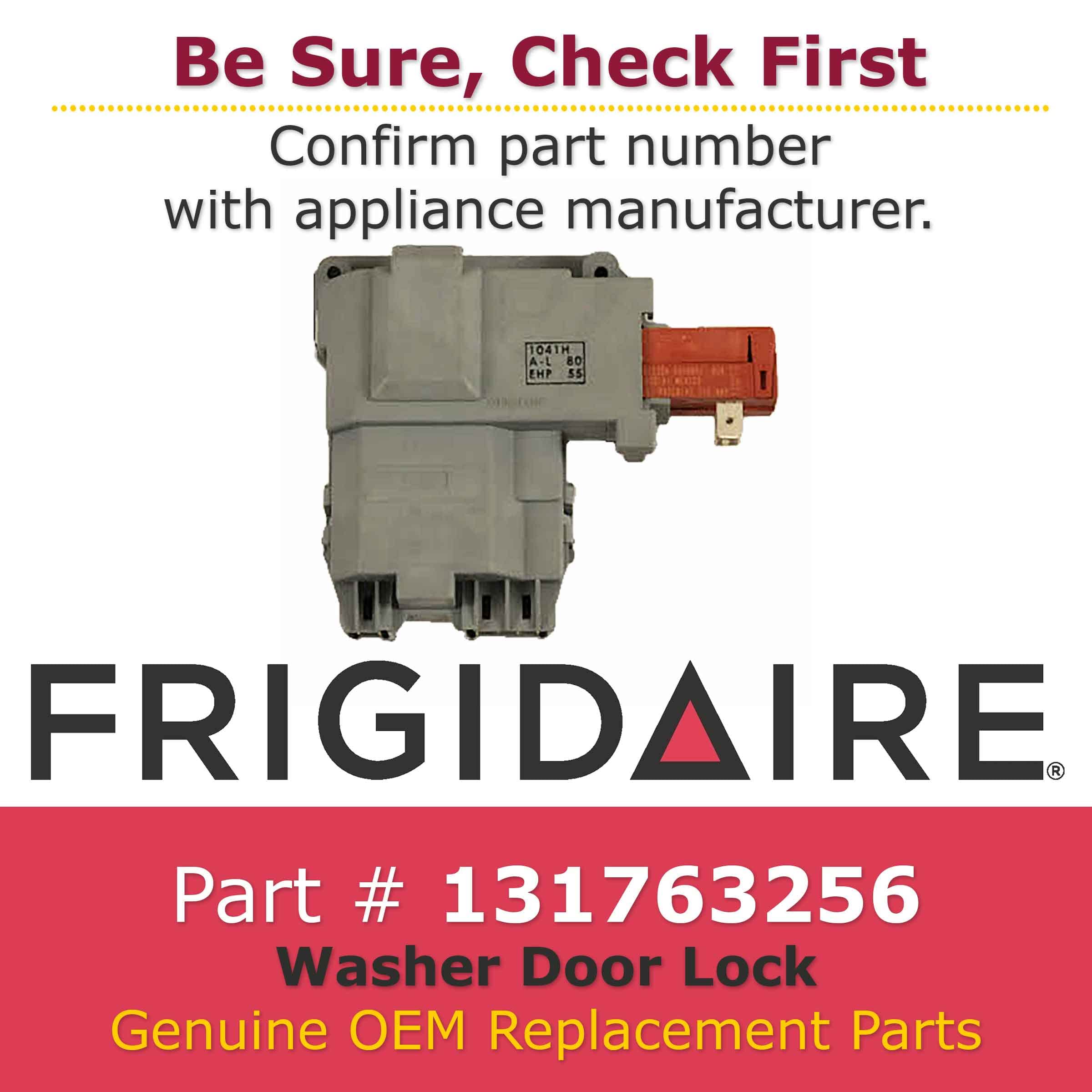Frigidaire 131763256 Washer Door Lock Replacement Part - Compatible with Frigidaire & Electrolux Washing Machines - Perfect for Home Laundry Room Repairs & Maintenance