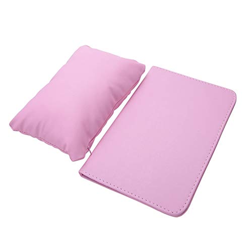 Premium PU Leather Nail Art Cushion - Soft Sponge Hand Holder for Manicures | Foldable & Detachable Design (9.8