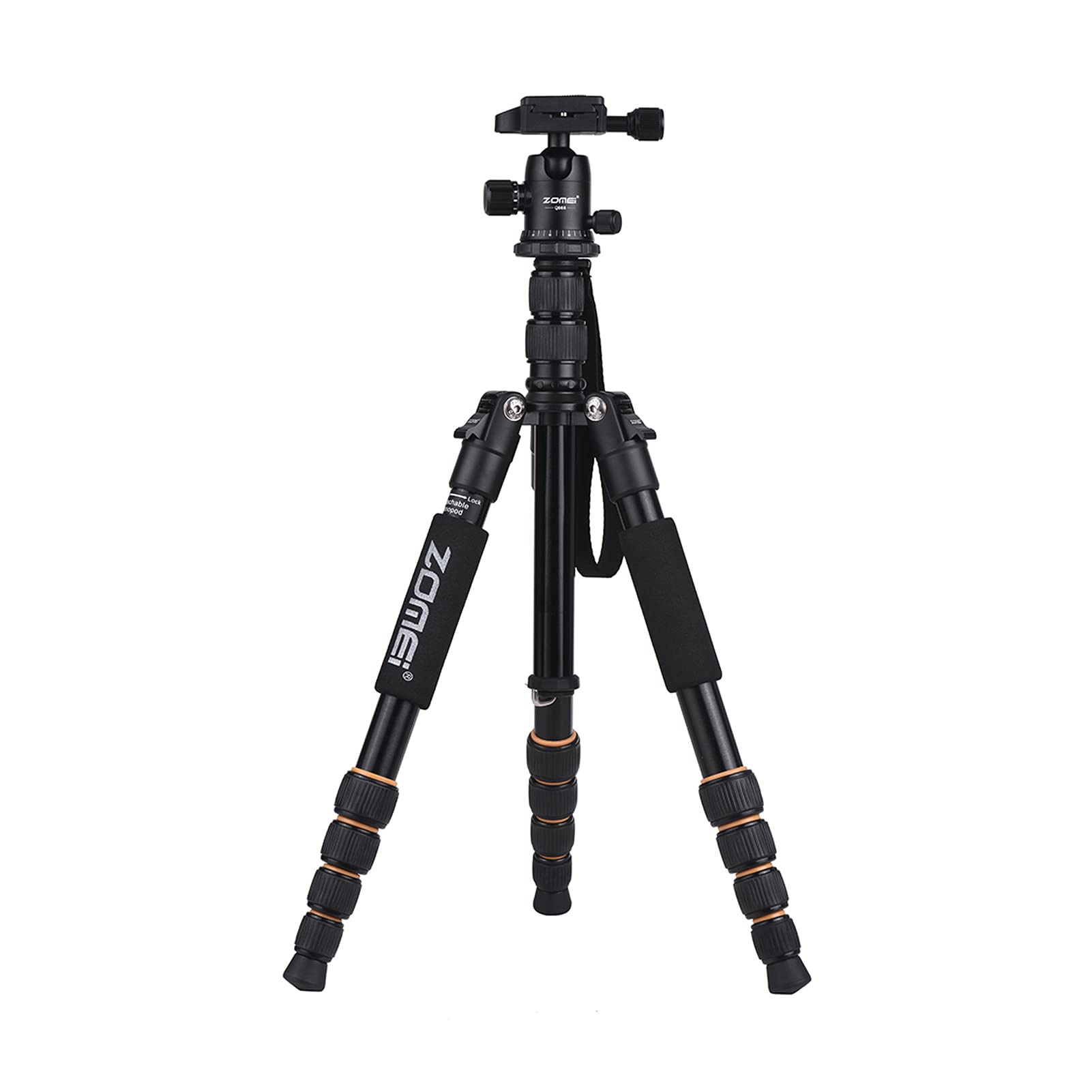 Q666 TRIPOD HUIOP Q666 59-Inch Lightweight Aluminum Alloy Camera Tripod Monopod with Ball Head & Quick Release Plate - Compact Travel Tripod for DSLR Cameras - Perfect for Photography, Vlogging, and Outdoor Adventures