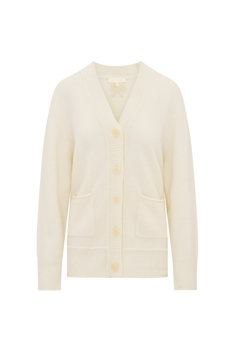 Luxury Apple Cashmere Cardigan for Women - Soft & Warm Knit Sweater - Perfect for Fall & Winter Fashion, Office Wear & Casual Outfits